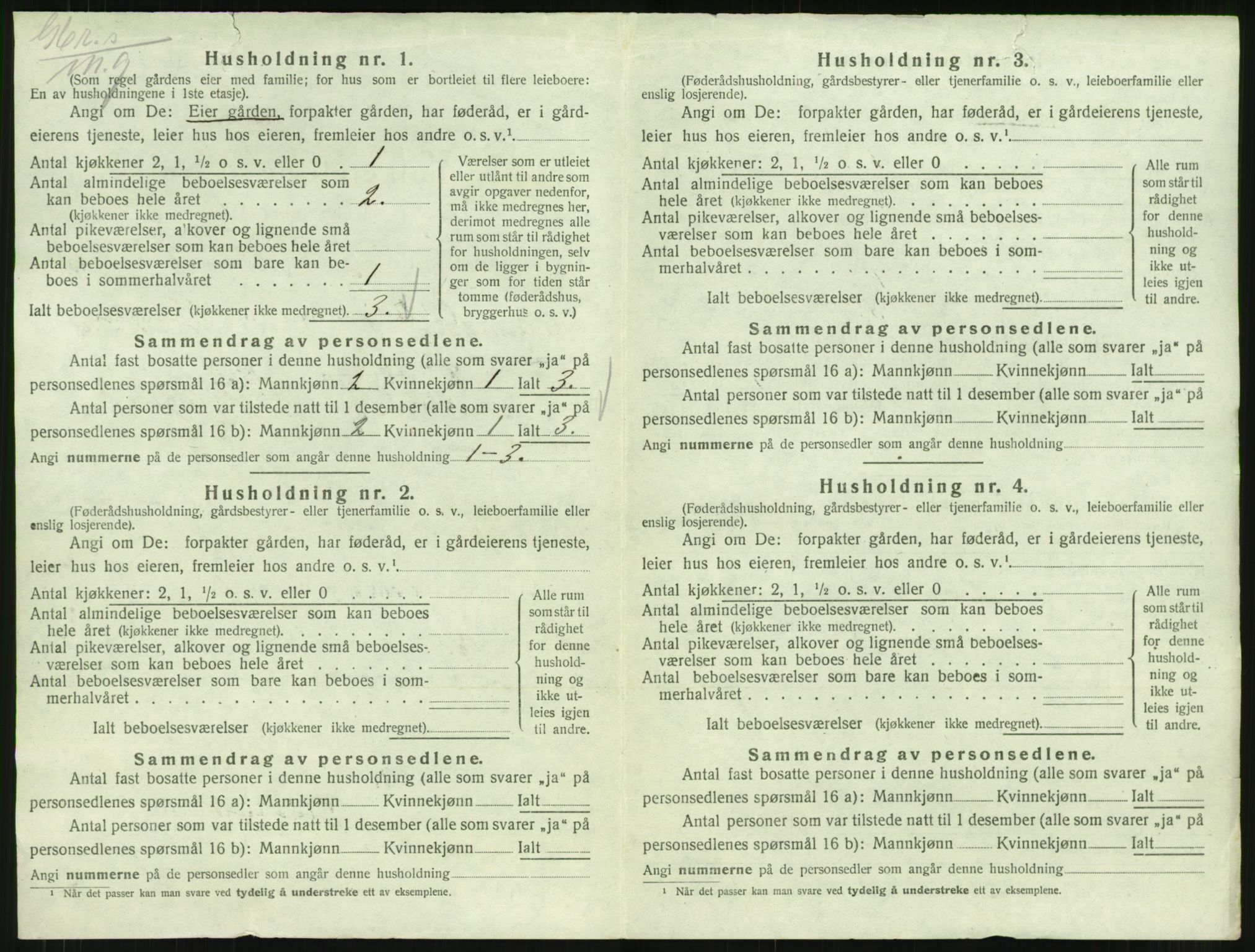 SAT, 1920 census for Stemshaug, 1920, p. 239