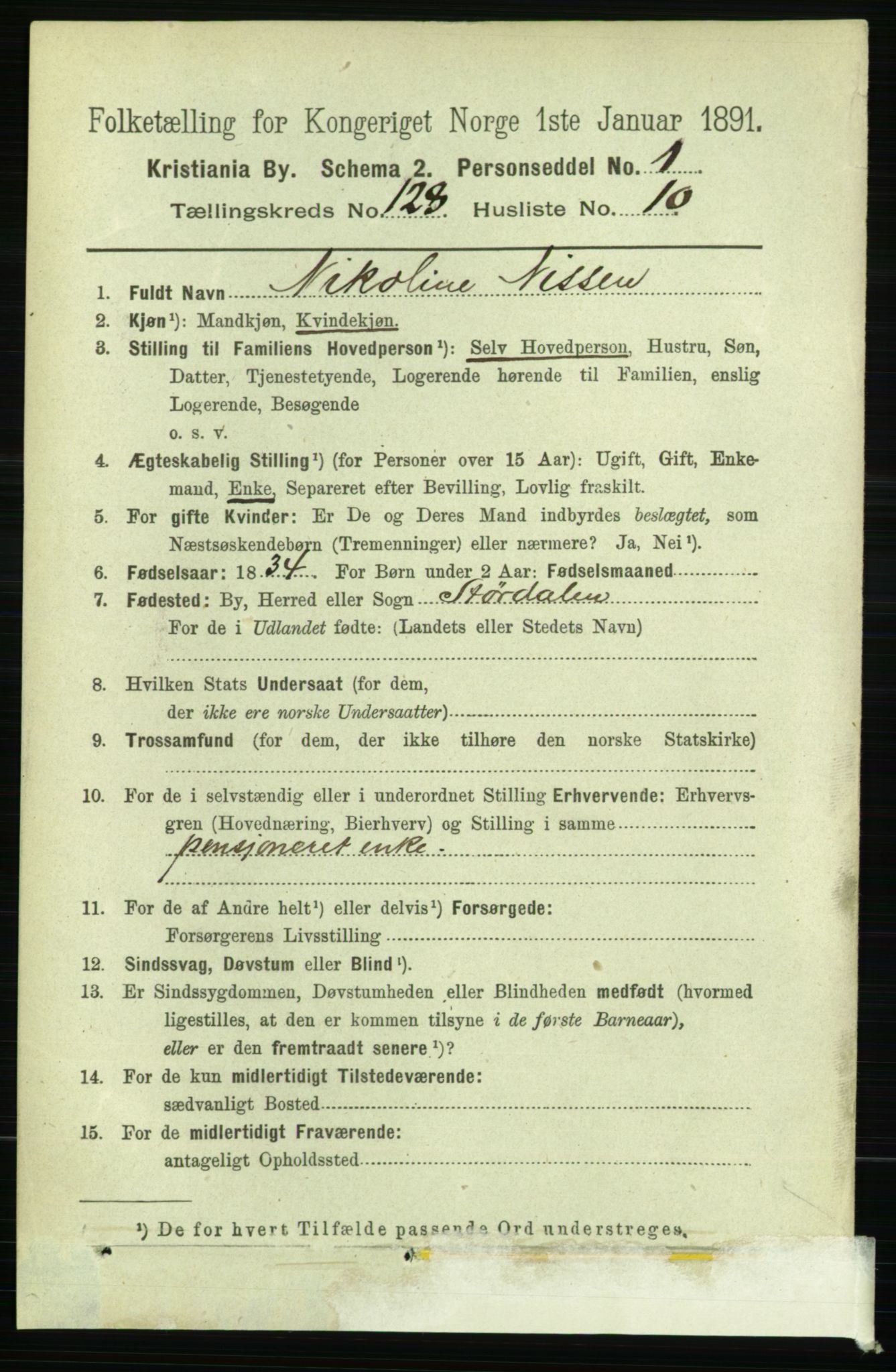 RA, 1891 census for 0301 Kristiania, 1891, p. 68860