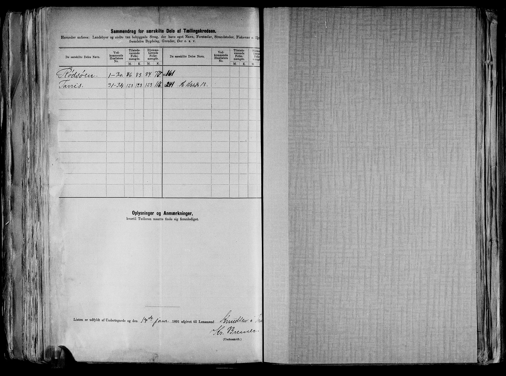 RA, 1891 census for 0130 Tune, 1891, p. 49