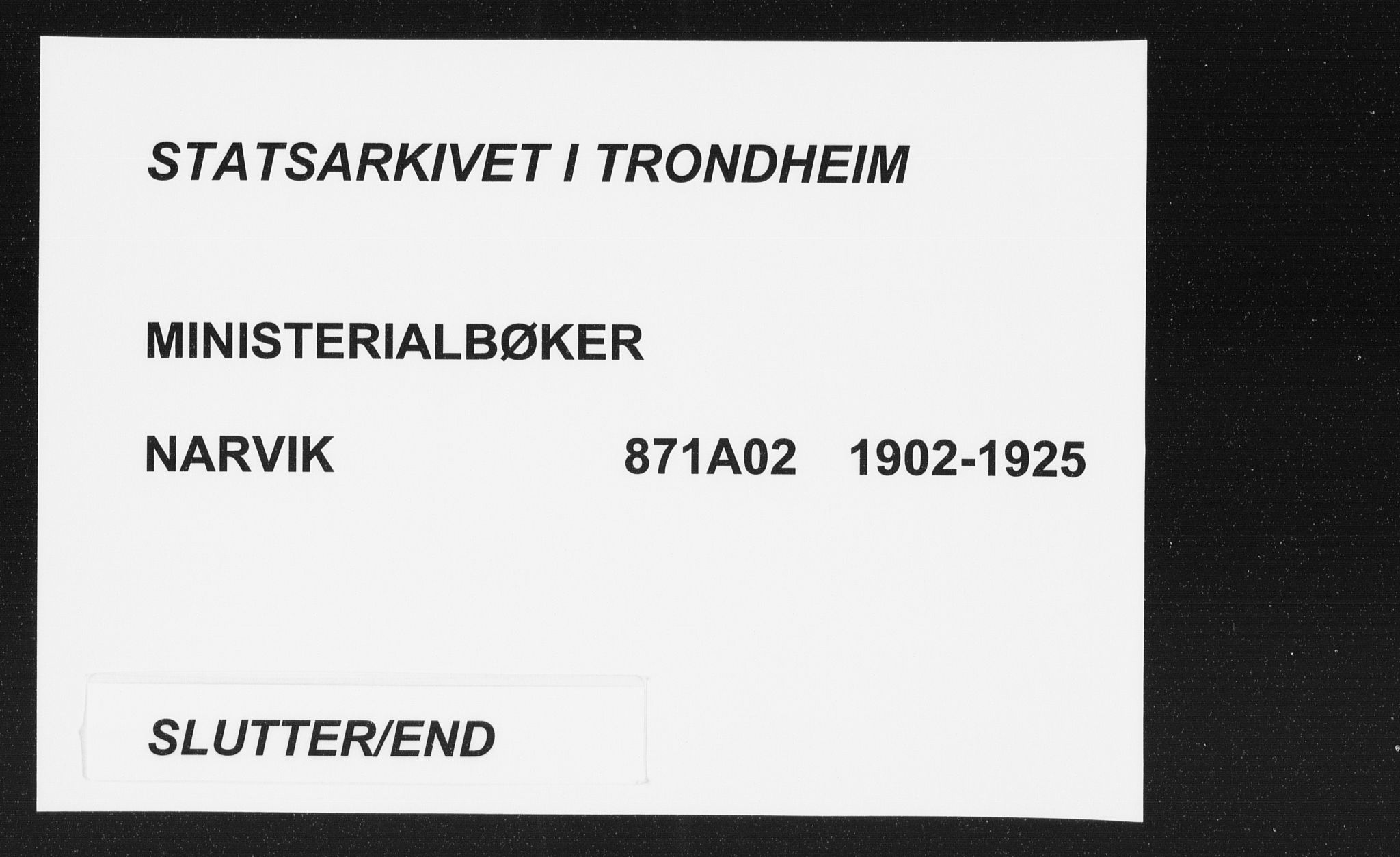 Ministerialprotokoller, klokkerbøker og fødselsregistre - Nordland, AV/SAT-A-1459/871/L0986: Parish register (official) no. 871A02, 1902-1925