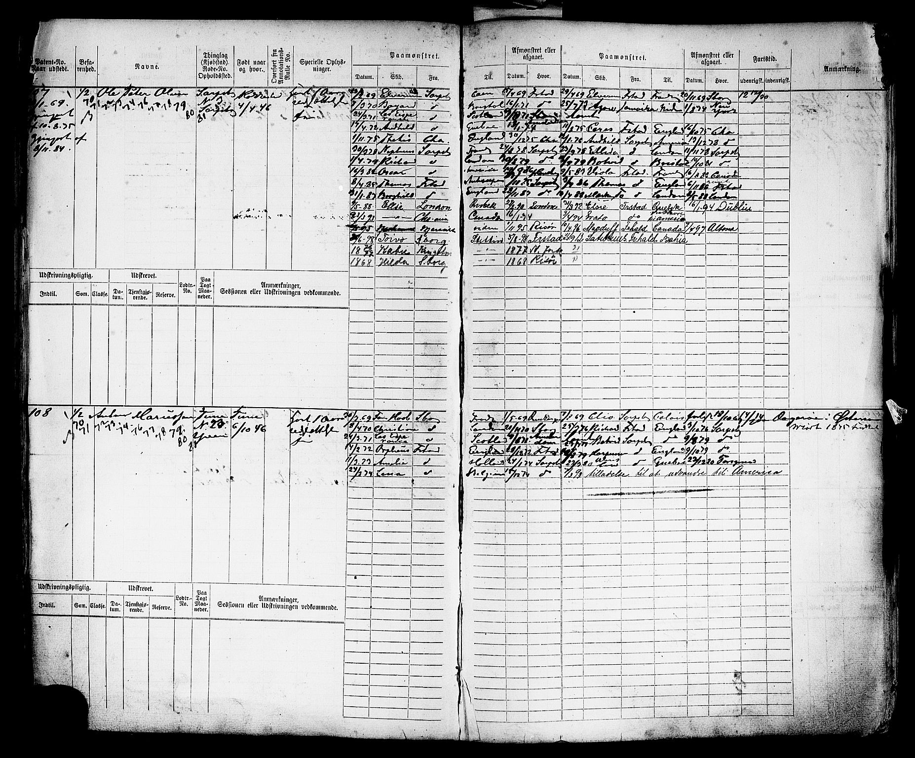 Sarpsborg mønstringskontor, AV/SAO-A-10569c/F/Fc/Fcb/L0004: Hovedrulle, 1868-1881, p. 57