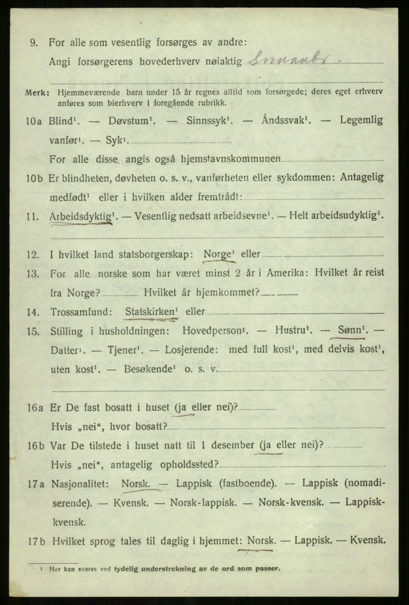 SATØ, 1920 census for Tromsøysund, 1920, p. 10781