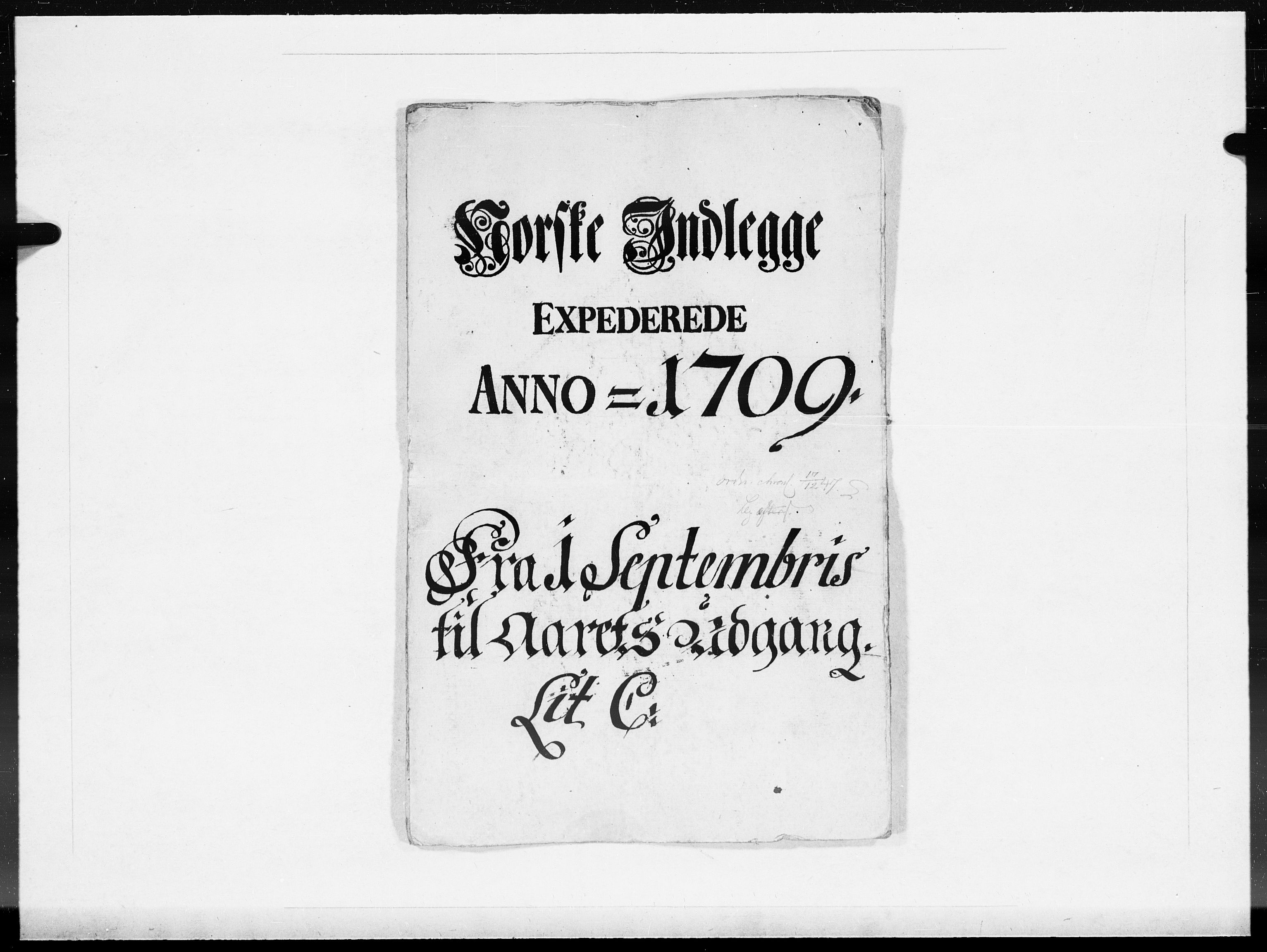 Danske Kanselli 1572-1799, AV/RA-EA-3023/F/Fc/Fcc/Fcca/L0067: Norske innlegg 1572-1799, 1709, p. 418