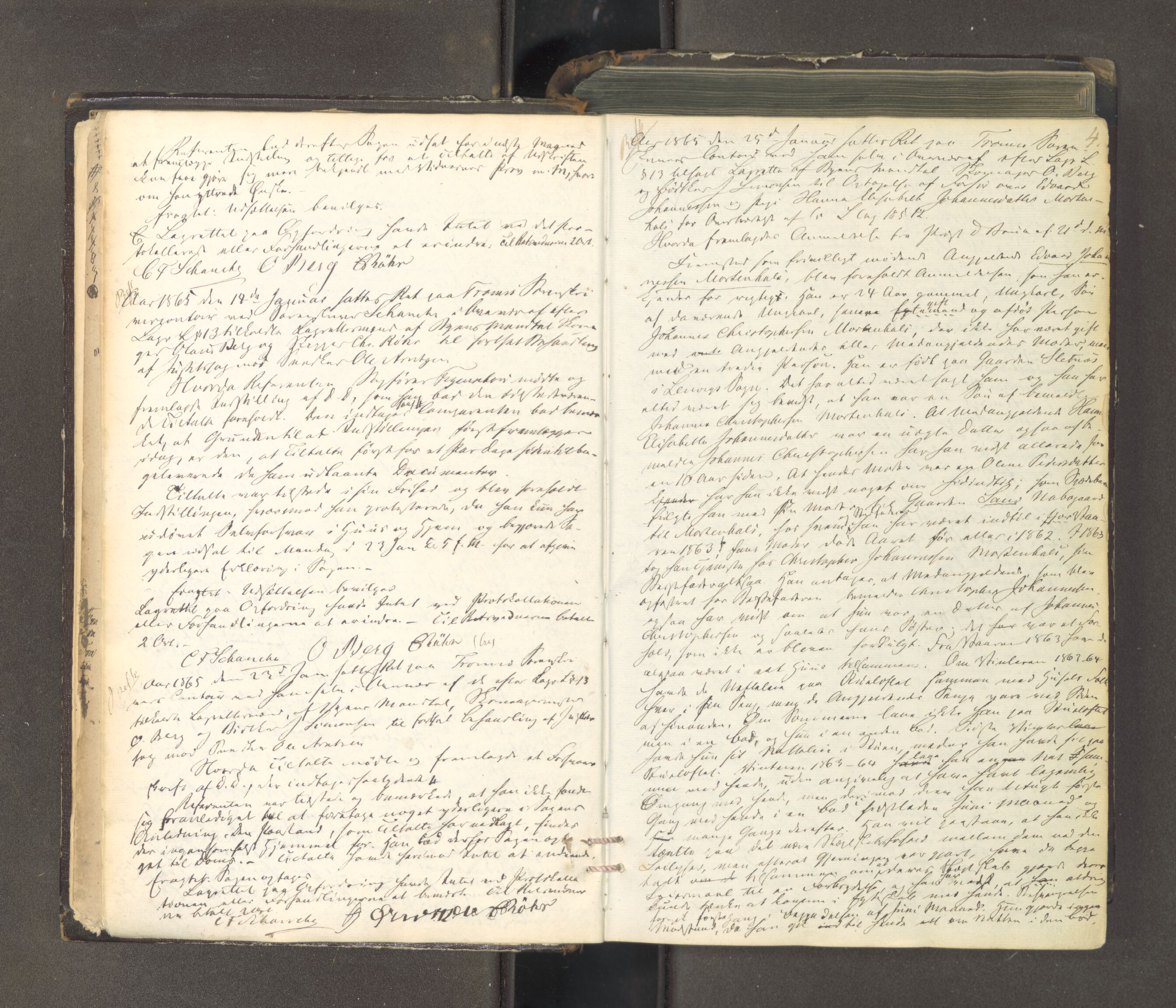 Tromsø sorenskriveri 1855-, AV/SATØ-S-0050/F/Fe/L0127: Ekstrarettsprotokoll med register, 1864-1870, p. 3b-4a