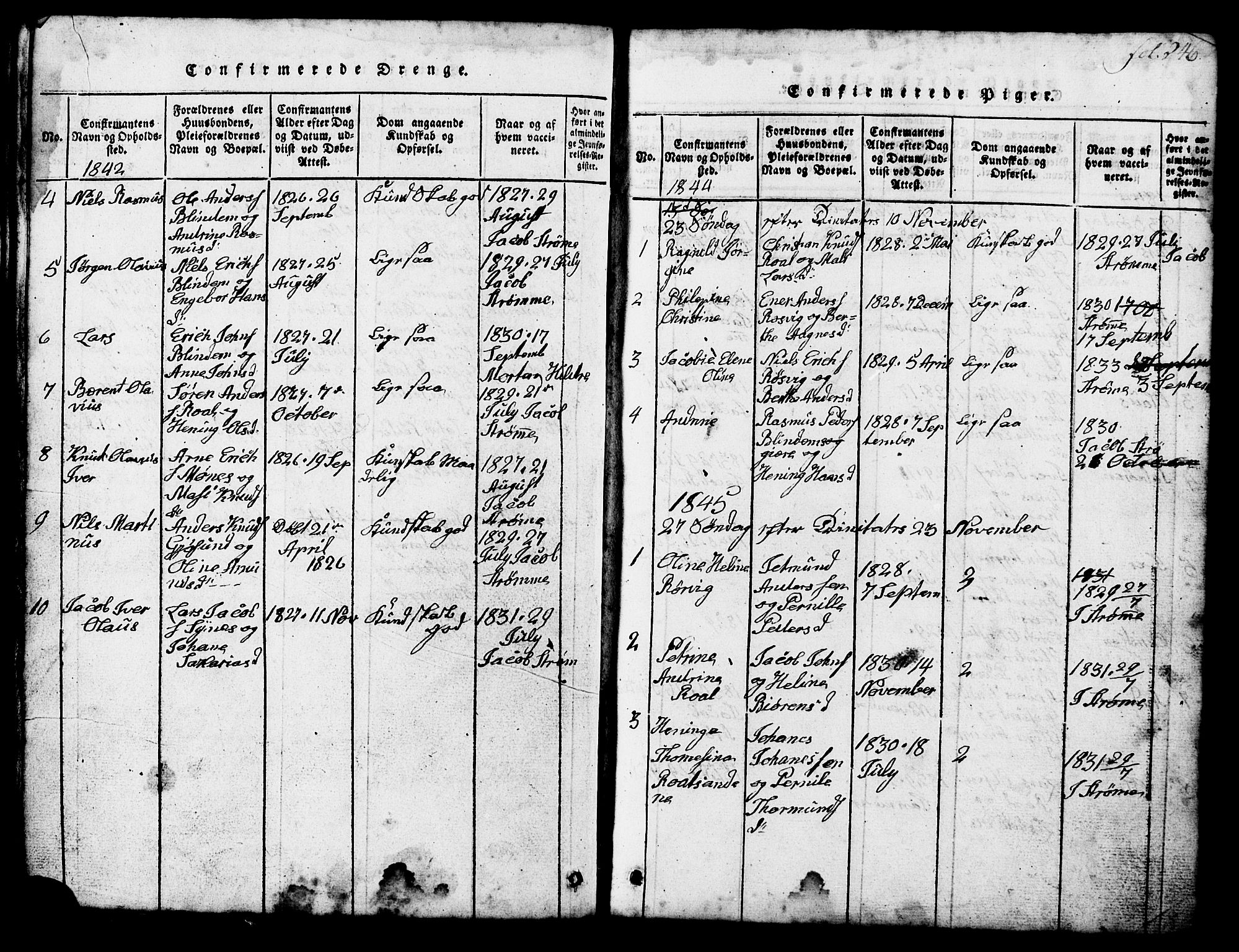 Ministerialprotokoller, klokkerbøker og fødselsregistre - Møre og Romsdal, SAT/A-1454/537/L0520: Parish register (copy) no. 537C01, 1819-1868, p. 246