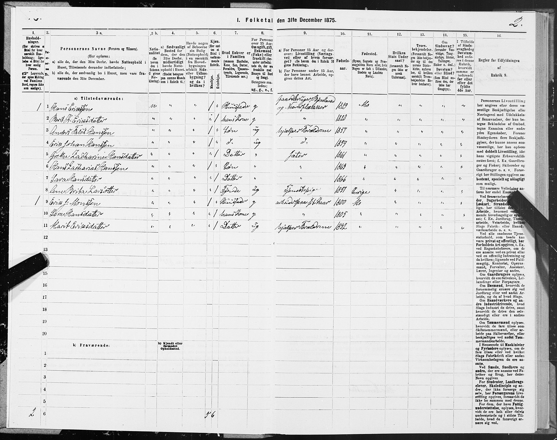 SAT, 1875 census for 1833P Mo, 1875, p. 3002