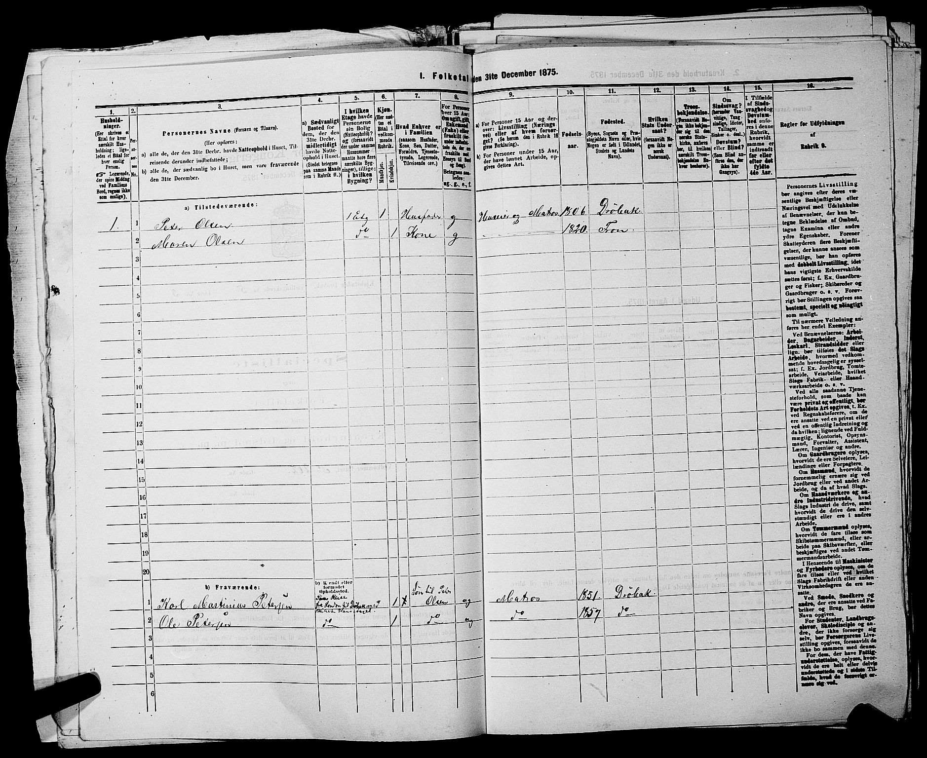 RA, 1875 census for 0203B Drøbak/Drøbak, 1875, p. 474