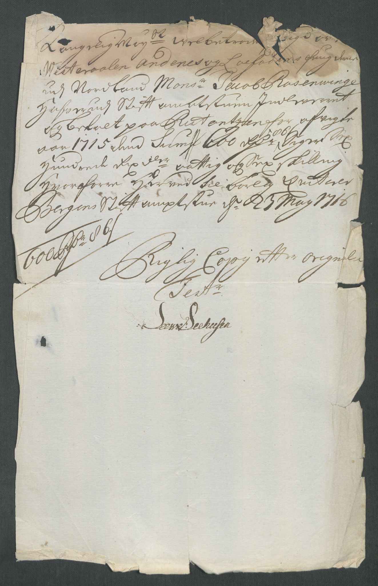 Rentekammeret inntil 1814, Reviderte regnskaper, Fogderegnskap, AV/RA-EA-4092/R67/L4682: Fogderegnskap Vesterålen, Andenes og Lofoten, 1716, p. 313