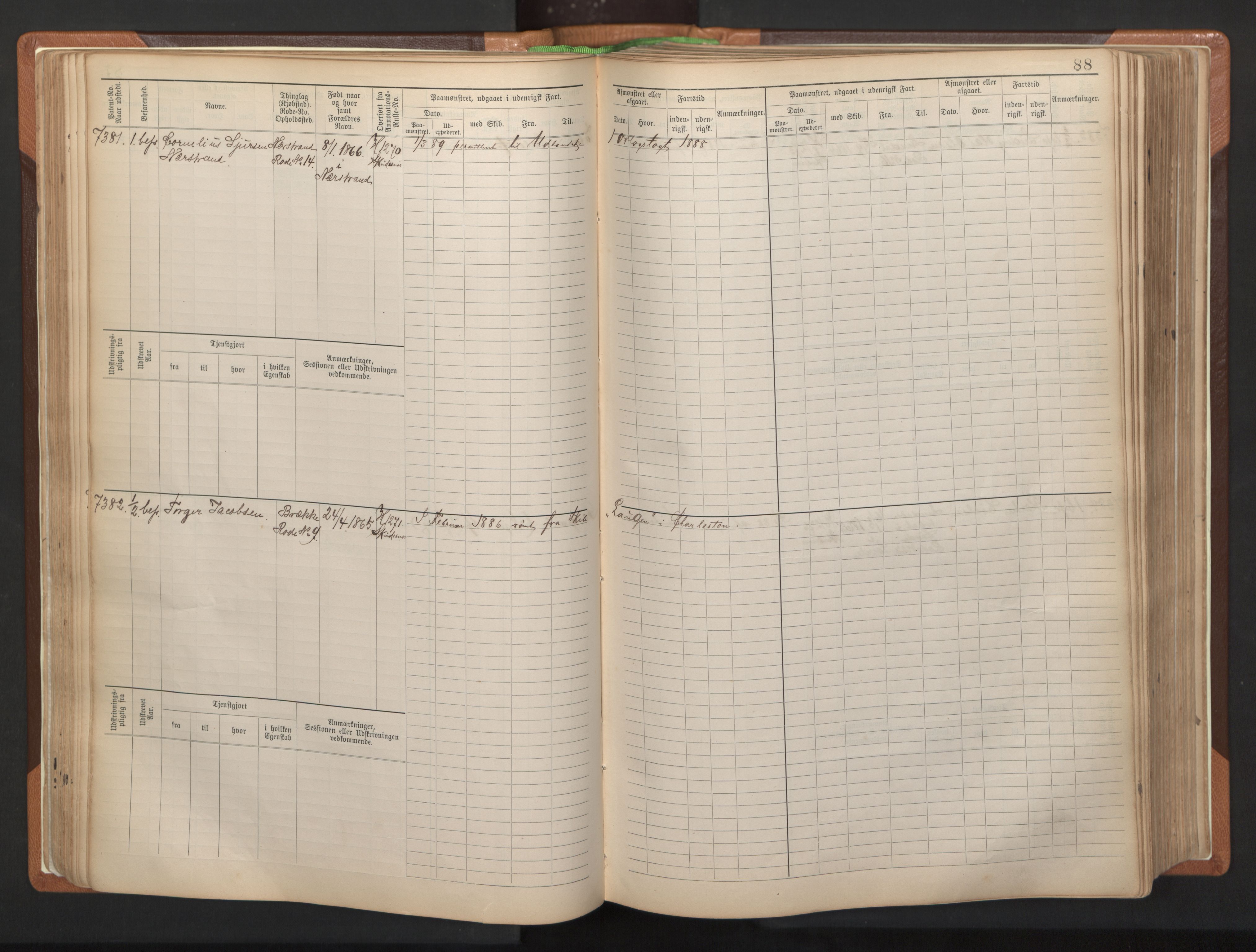 Stavanger sjømannskontor, AV/SAST-A-102006/F/Fb/Fbb/L0012: Sjøfartshovedrulle, patentnr. 7207-8158, 1894-1904, p. 91