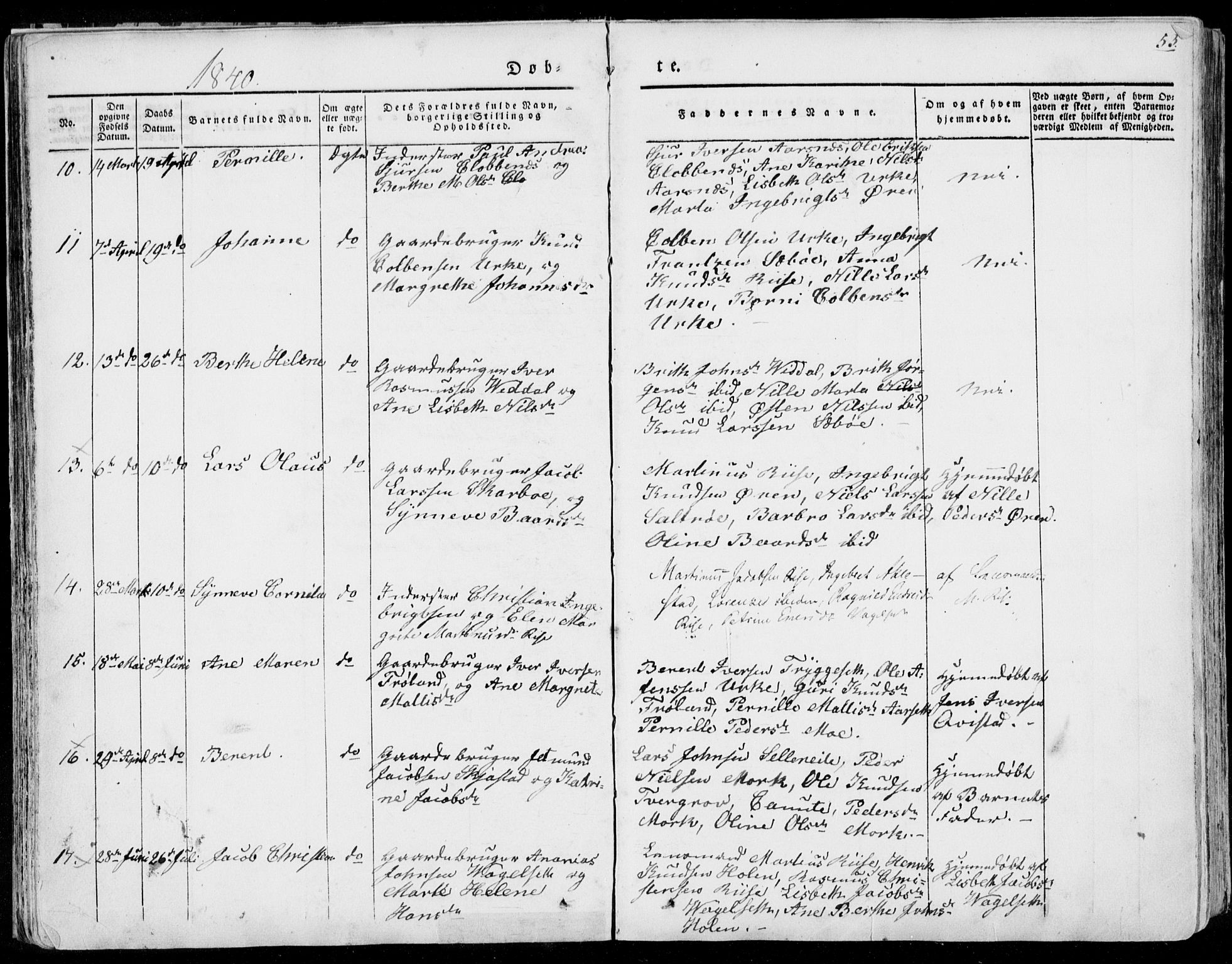 Ministerialprotokoller, klokkerbøker og fødselsregistre - Møre og Romsdal, SAT/A-1454/515/L0208: Parish register (official) no. 515A04, 1830-1846, p. 53
