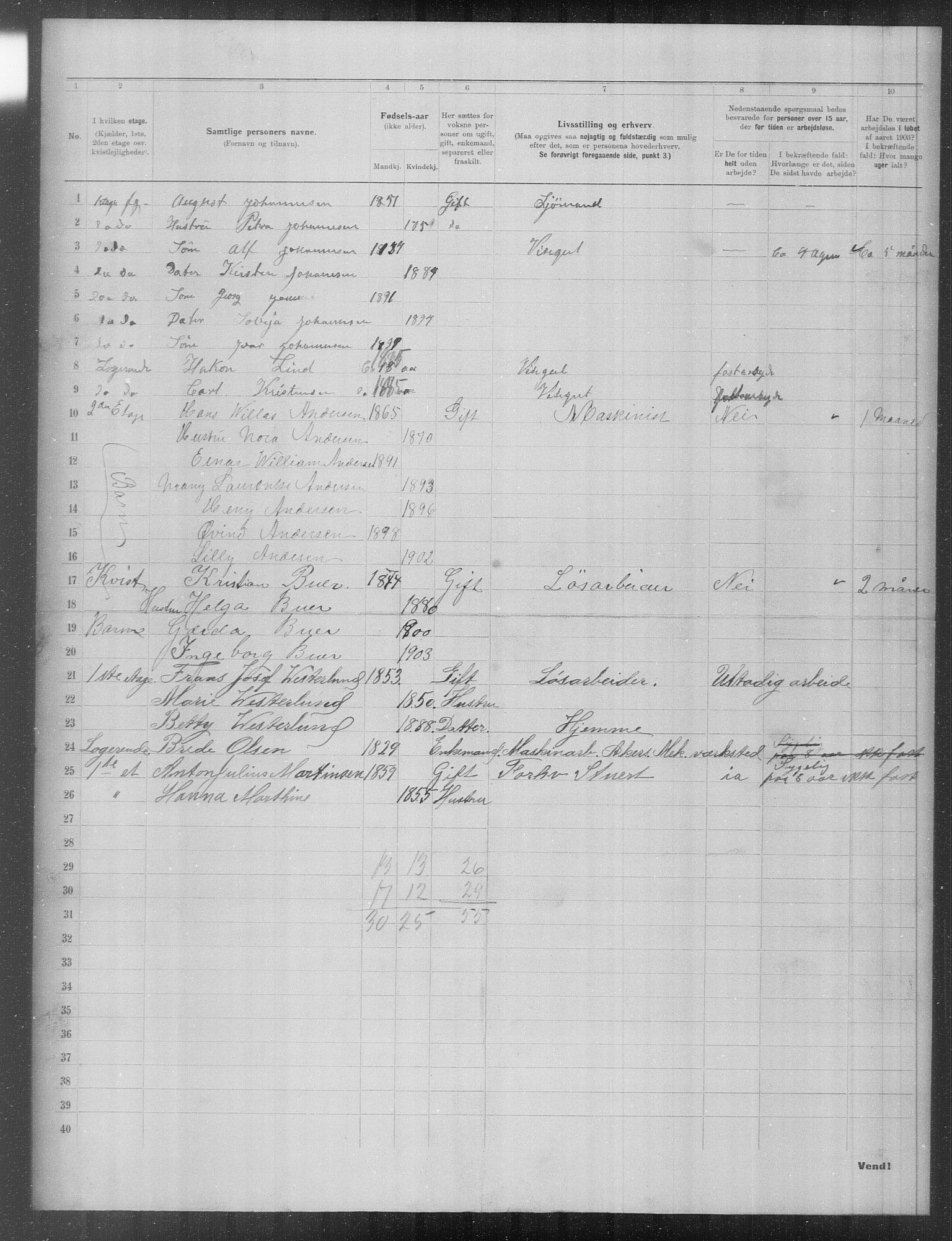 OBA, Municipal Census 1903 for Kristiania, 1903, p. 20141
