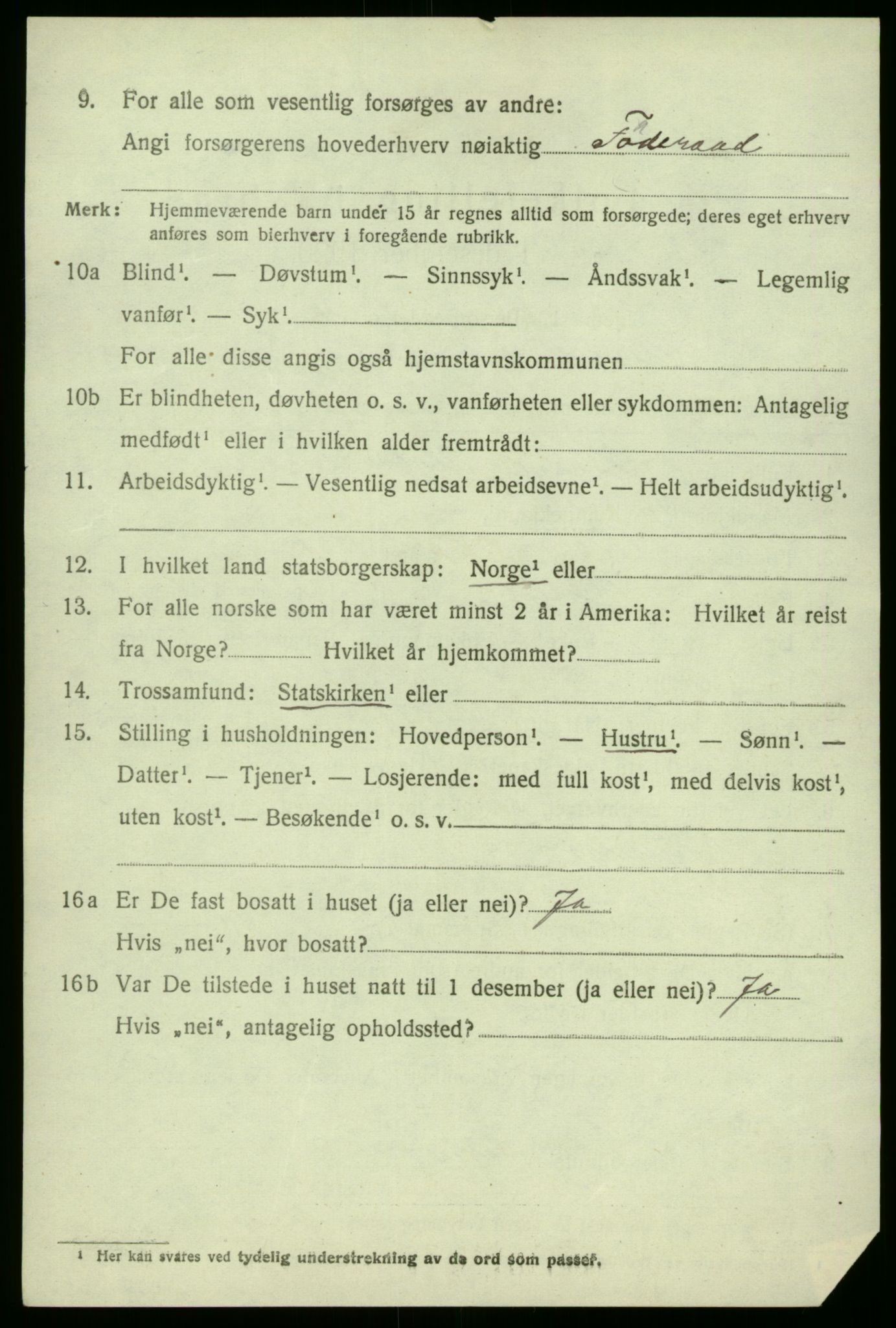 SAB, 1920 census for Brekke, 1920, p. 1731