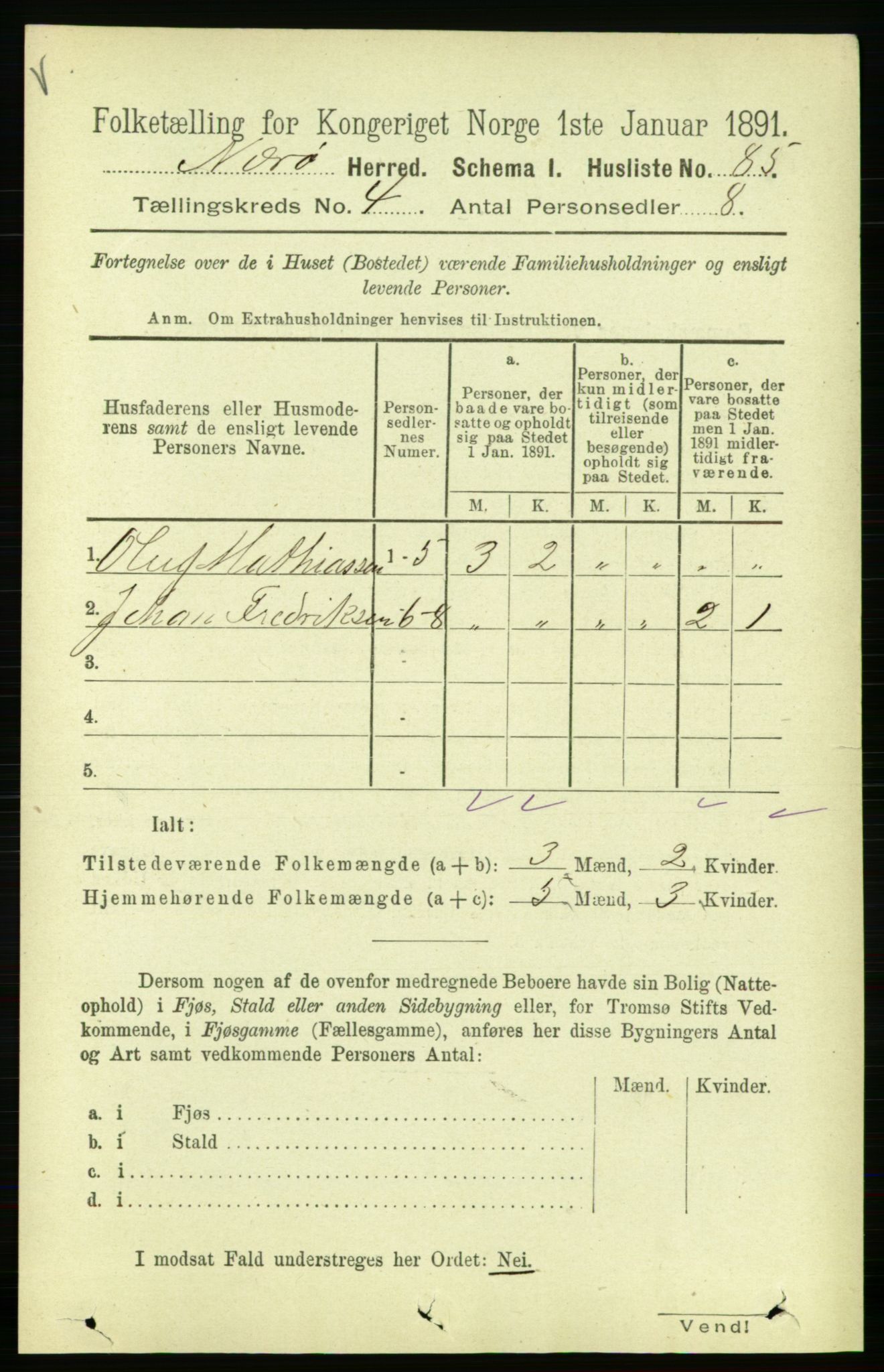 RA, 1891 census for 1751 Nærøy, 1891, p. 1866