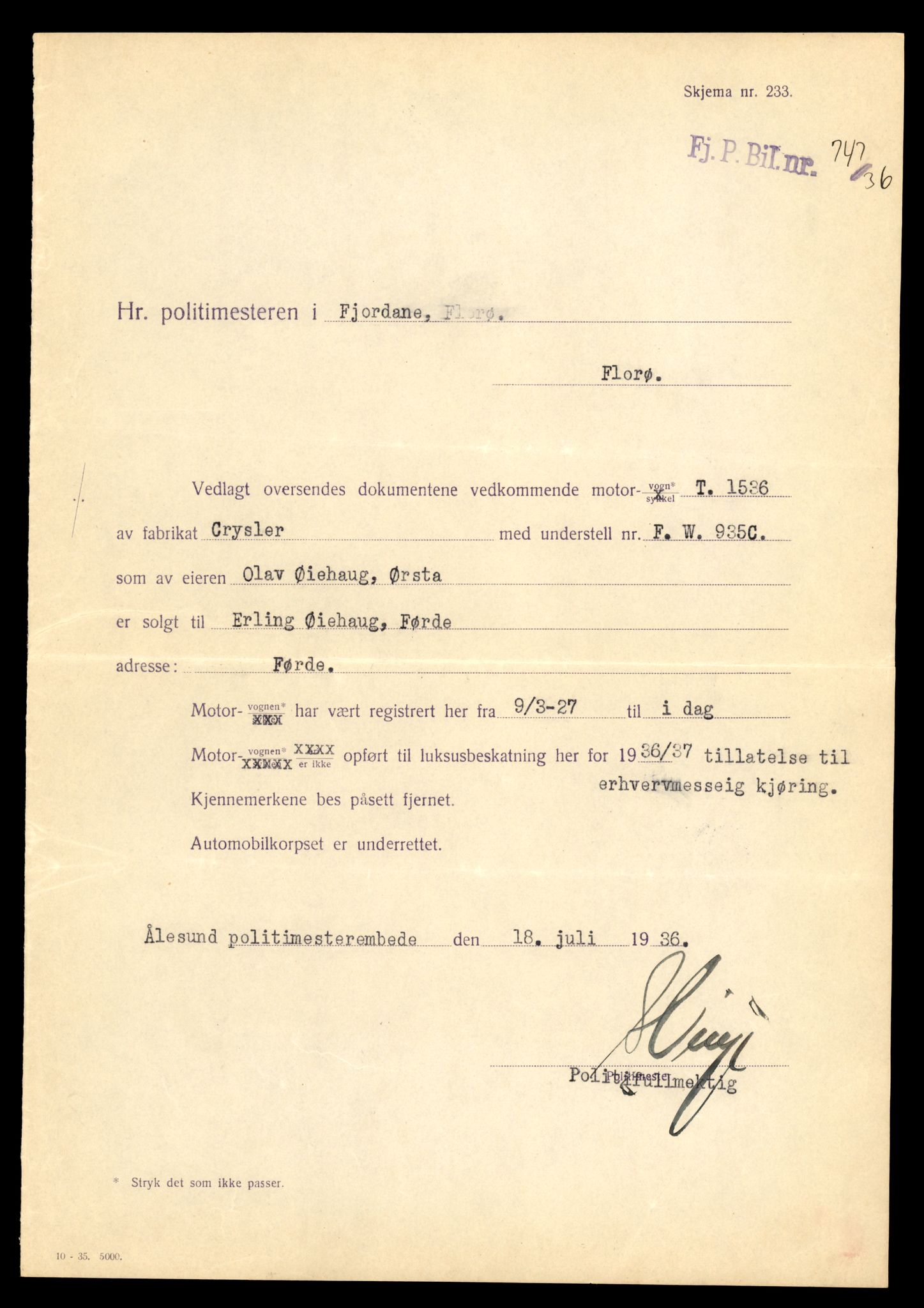 Møre og Romsdal vegkontor - Ålesund trafikkstasjon, AV/SAT-A-4099/F/Fe/L0016: Registreringskort for kjøretøy T 1851 - T 1984, 1927-1998, p. 877