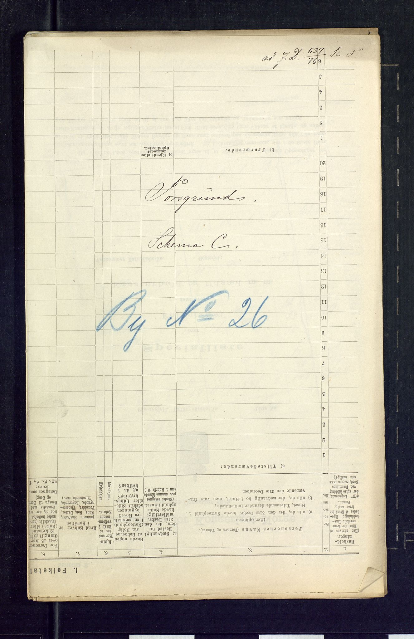 SAKO, 1875 census for 0805P Porsgrunn, 1875, p. 22