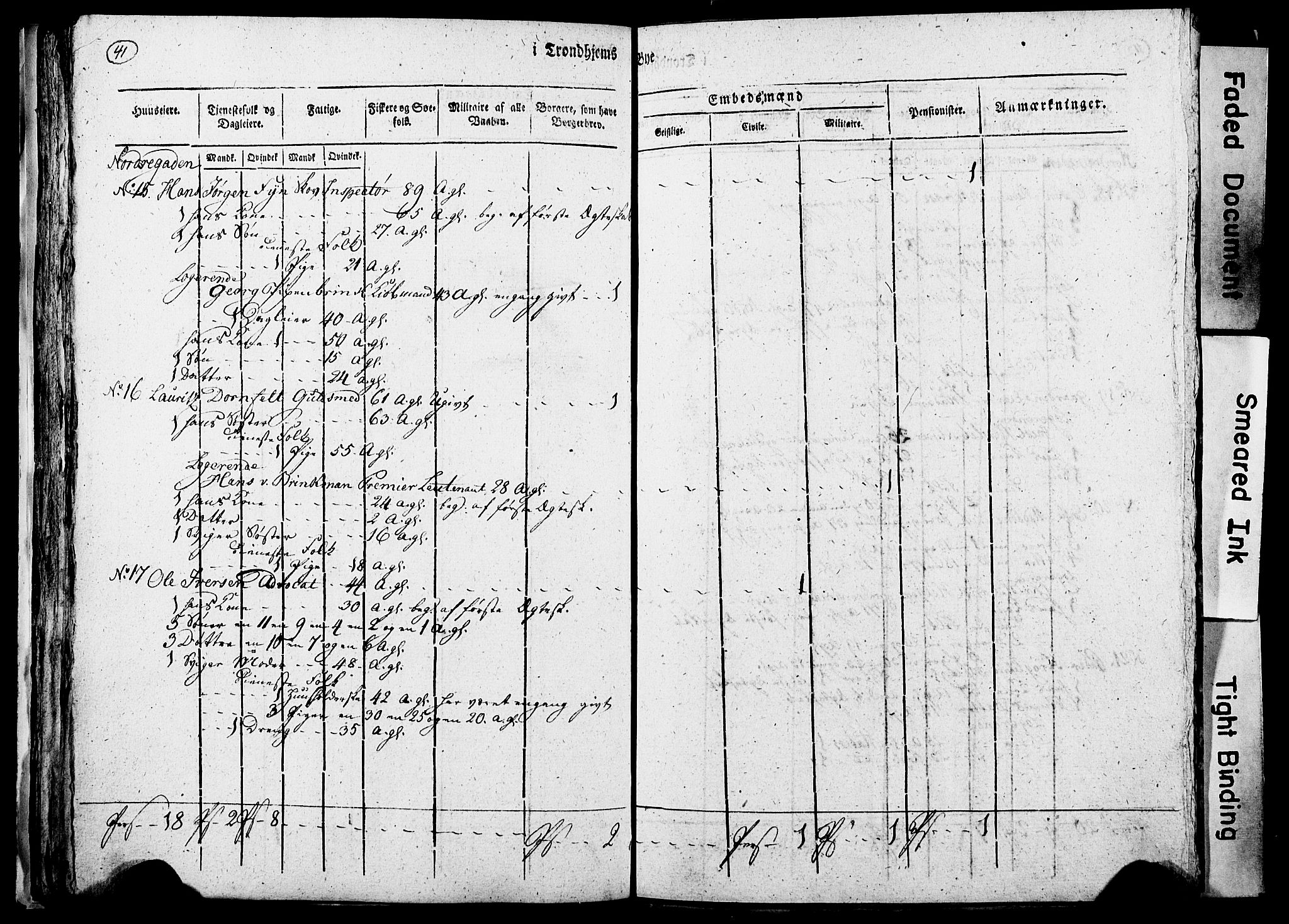 RA, Census 1815 for Trondheim, 1815, p. 242