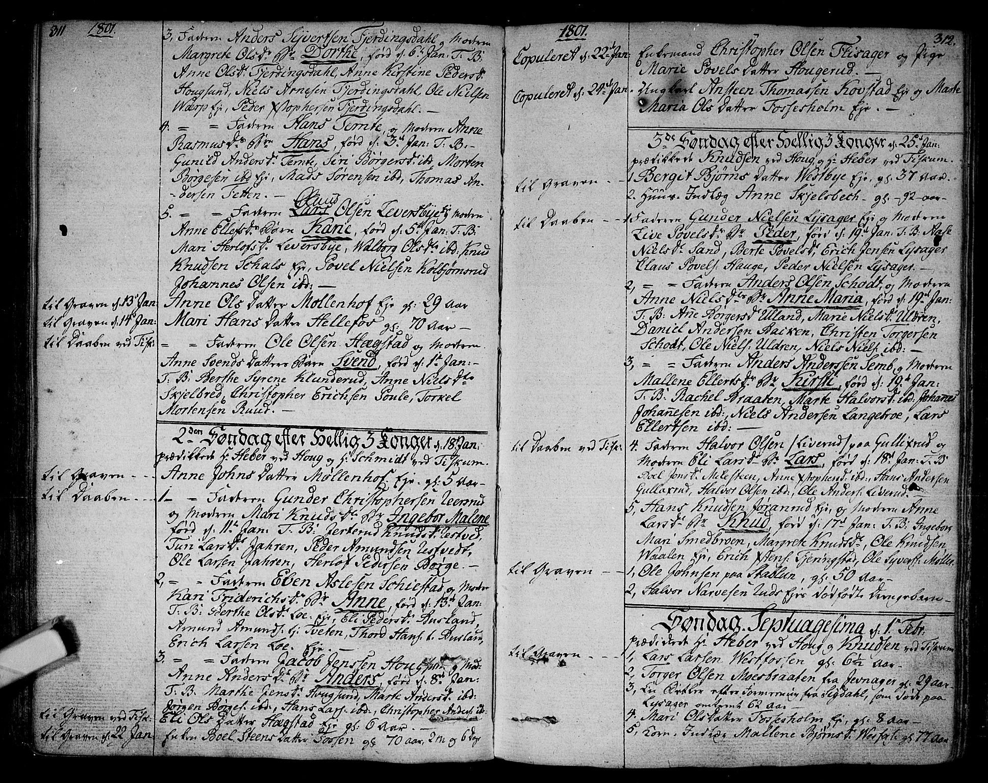 Eiker kirkebøker, AV/SAKO-A-4/F/Fa/L0009: Parish register (official) no. I 9, 1789-1806, p. 311-312