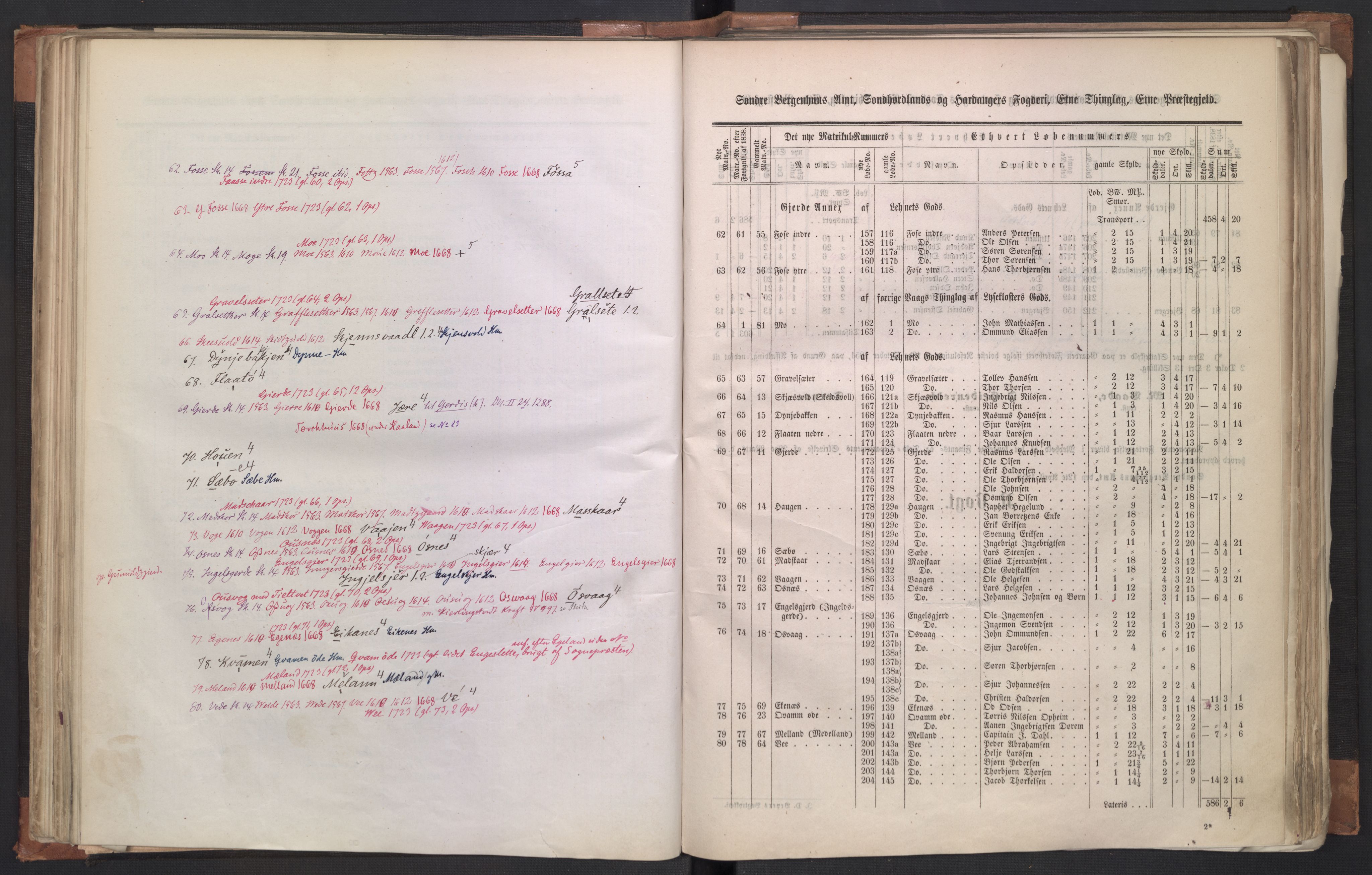 Rygh, AV/RA-PA-0034/F/Fb/L0011: Matrikkelen for 1838 - Søndre Bergenhus amt (Hordaaland fylke), 1838