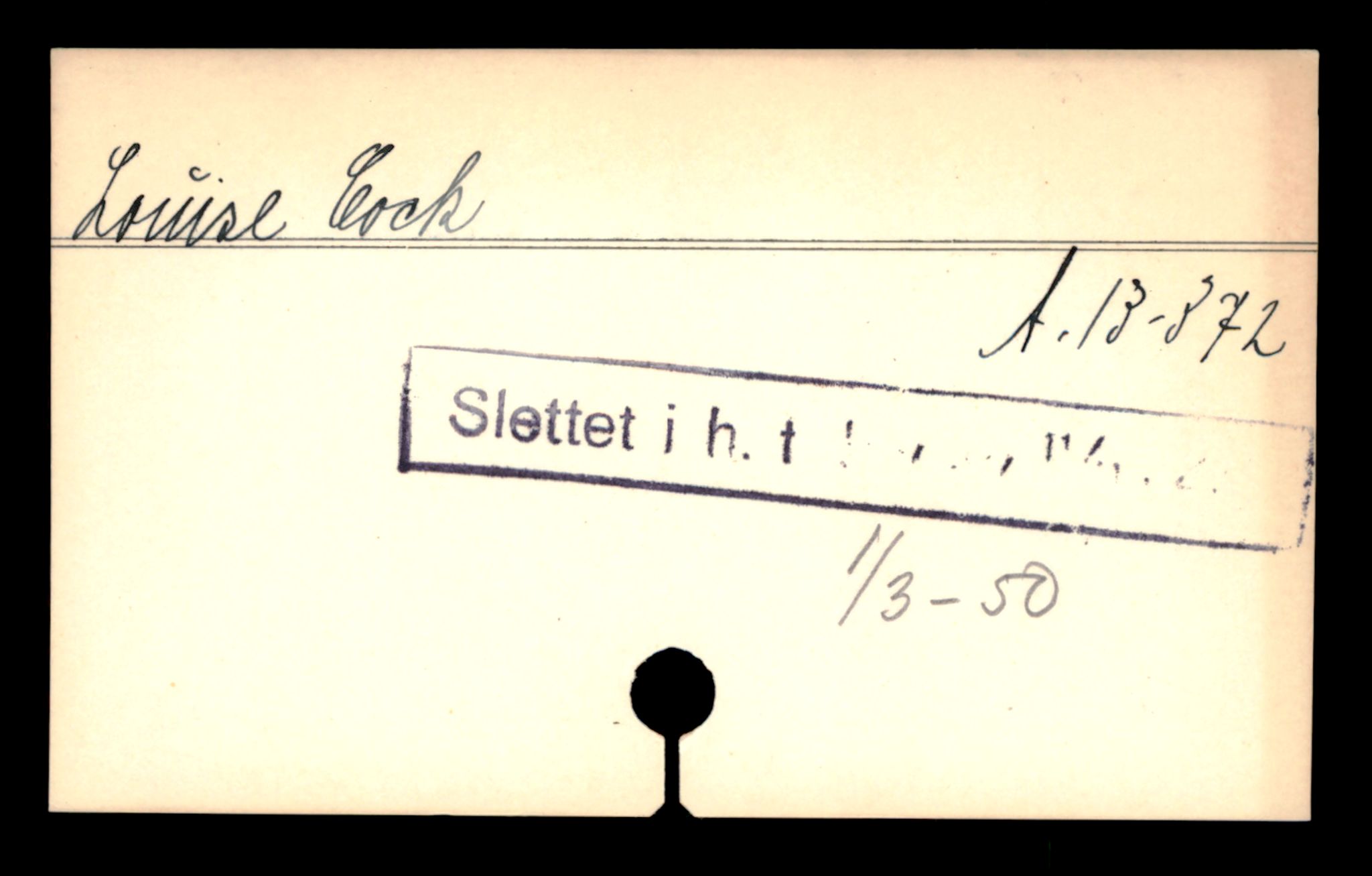 Oslo byfogd, Handelsregisteret, AV/SAT-A-10867/G/Ga/Gad/L0053: Kartotekkort - Slettede foretak, Lou-Mas, 1890-1990