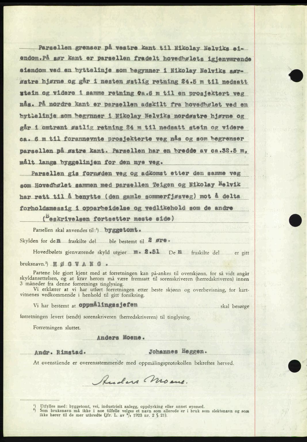 Nordmøre sorenskriveri, AV/SAT-A-4132/1/2/2Ca: Mortgage book no. A115, 1950-1950, Diary no: : 2402/1950