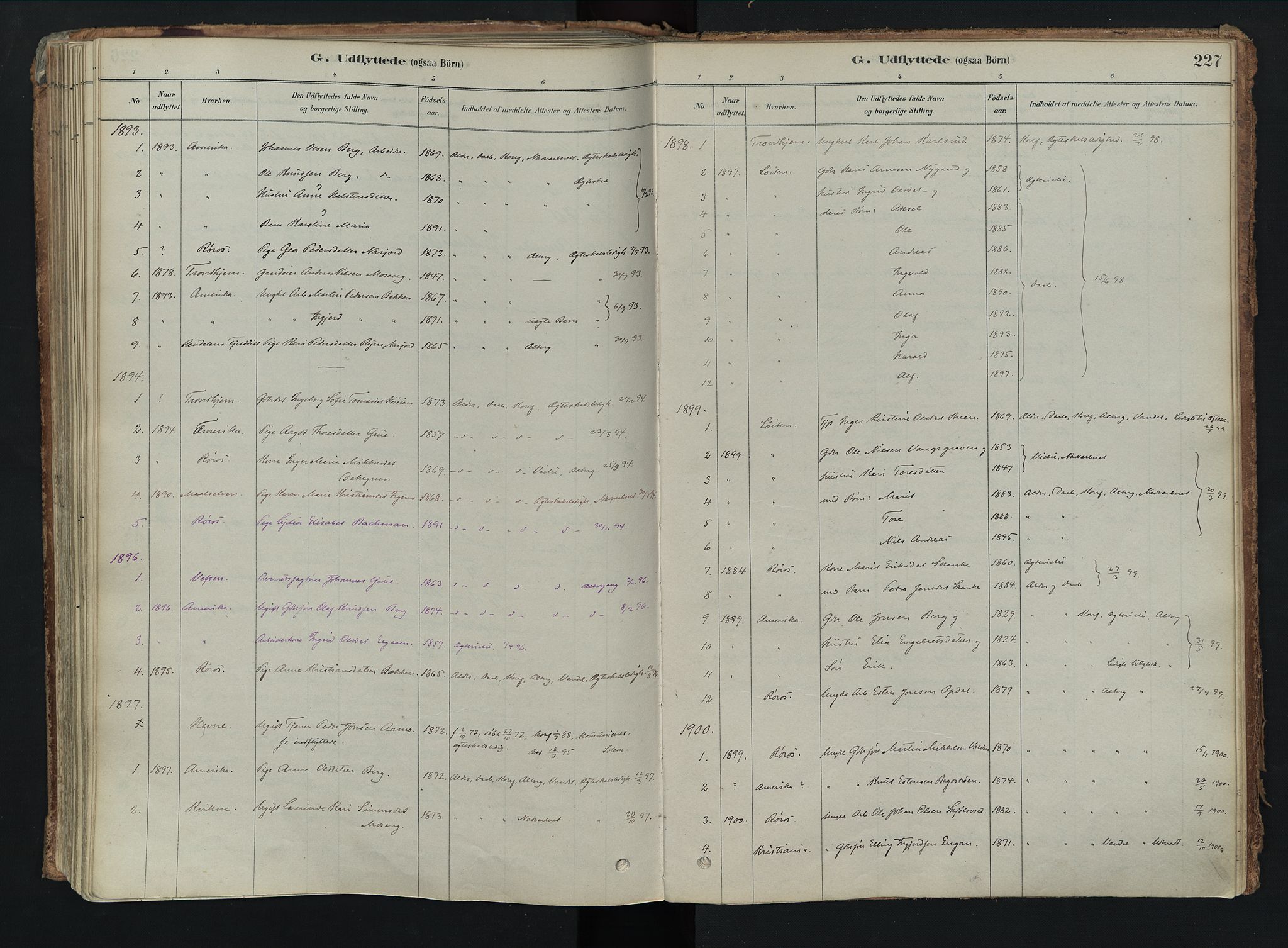 Tolga prestekontor, AV/SAH-PREST-062/K/L0008: Parish register (official) no. 8, 1877-1910, p. 227