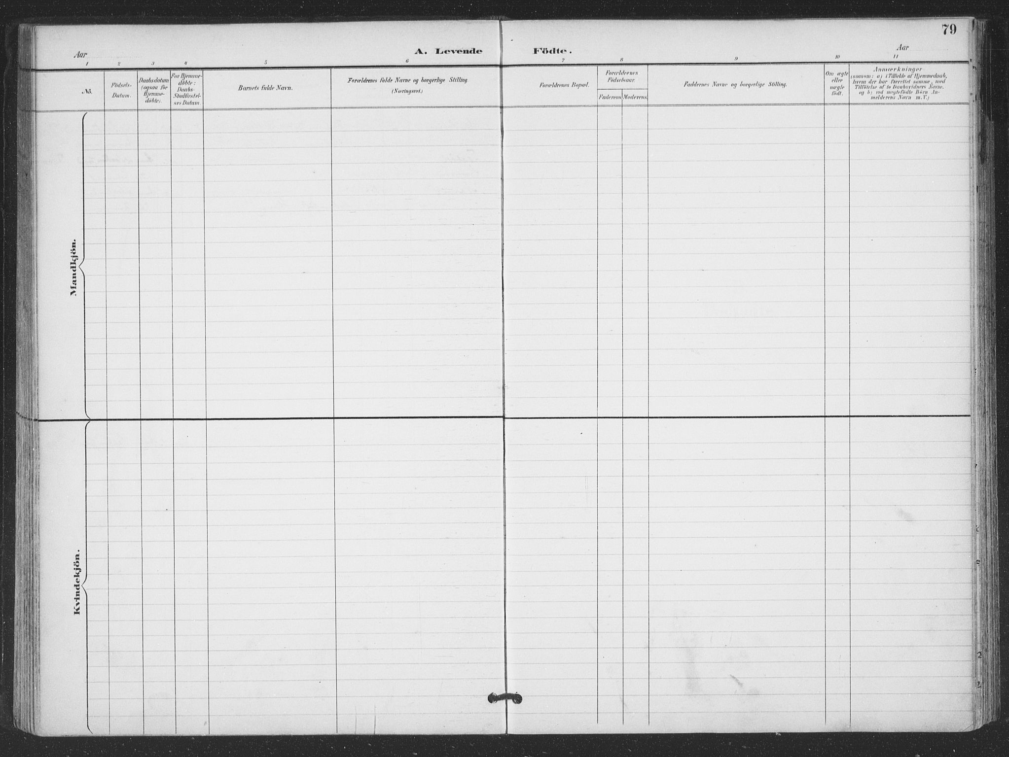 Ministerialprotokoller, klokkerbøker og fødselsregistre - Nordland, AV/SAT-A-1459/866/L0939: Parish register (official) no. 866A02, 1894-1906, p. 79