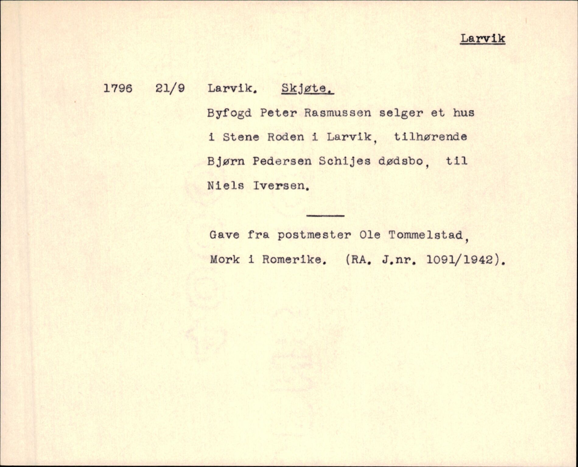 Riksarkivets diplomsamling, AV/RA-EA-5965/F35/F35m/L0002: Localia: Oppland, Buskerud og Vestfold, p. 619