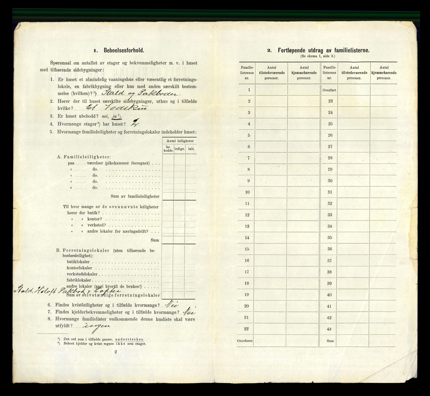 RA, 1910 census for Larvik, 1910, p. 3458