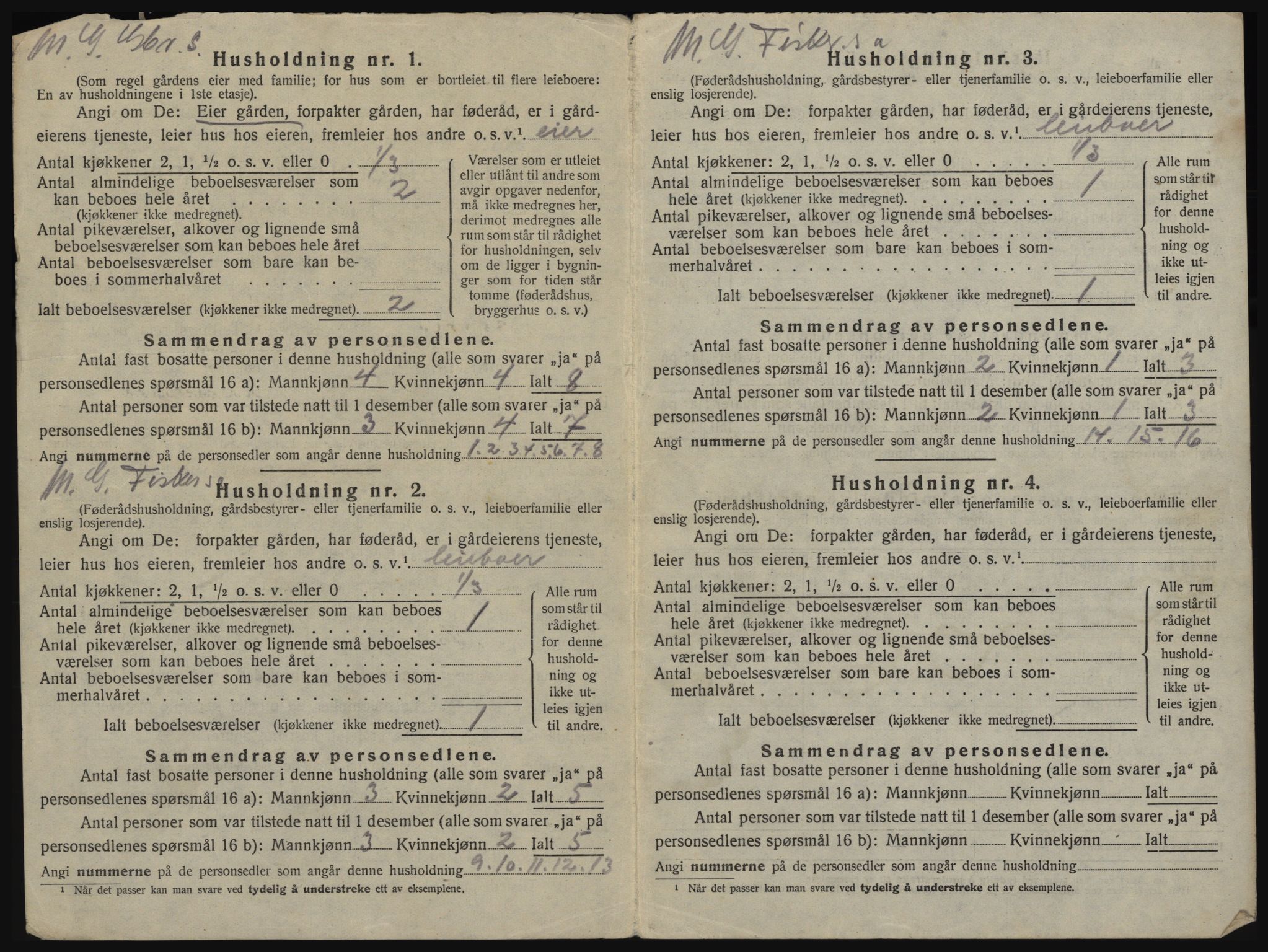 SATØ, 1920 census for Lenvik, 1920, p. 53
