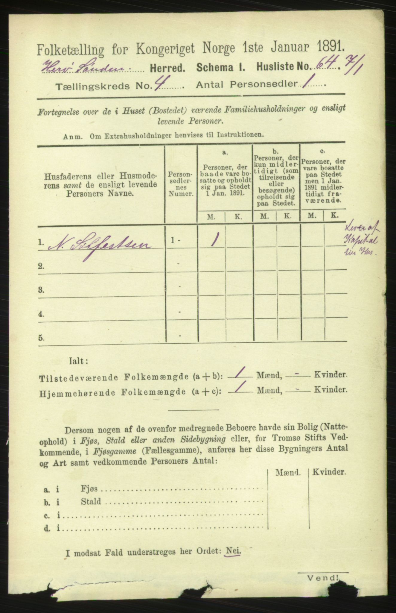 RA, 1891 census for 1515 Herøy, 1891, p. 1496