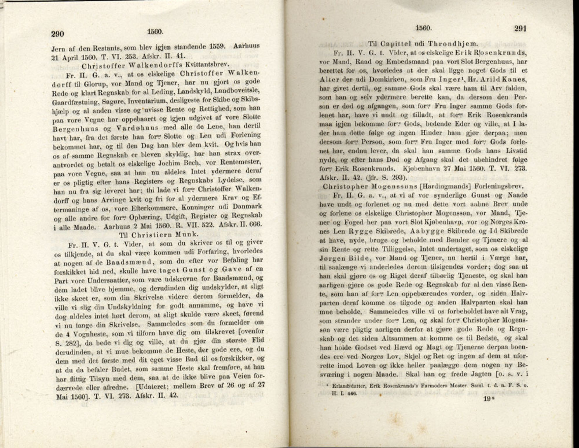 Publikasjoner utgitt av Det Norske Historiske Kildeskriftfond, PUBL/-/-/-: Norske Rigs-Registranter, bind 1, 1523-1571, p. 290-291