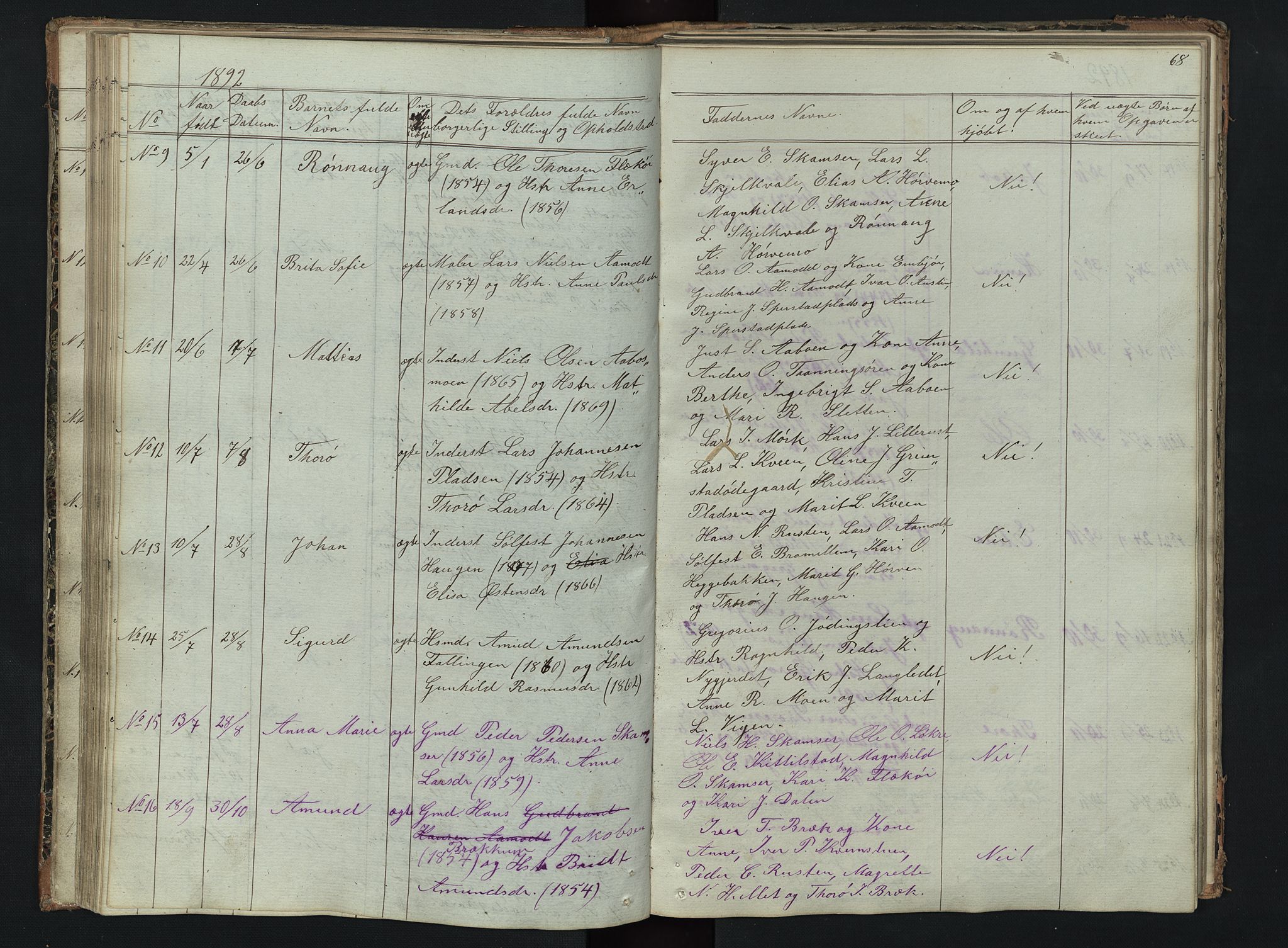 Skjåk prestekontor, AV/SAH-PREST-072/H/Ha/Hab/L0002: Parish register (copy) no. 2, 1867-1894, p. 68