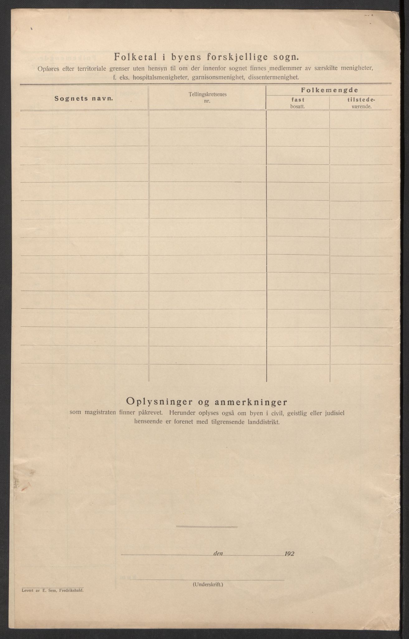 SAK, 1920 census for Farsund, 1920, p. 5