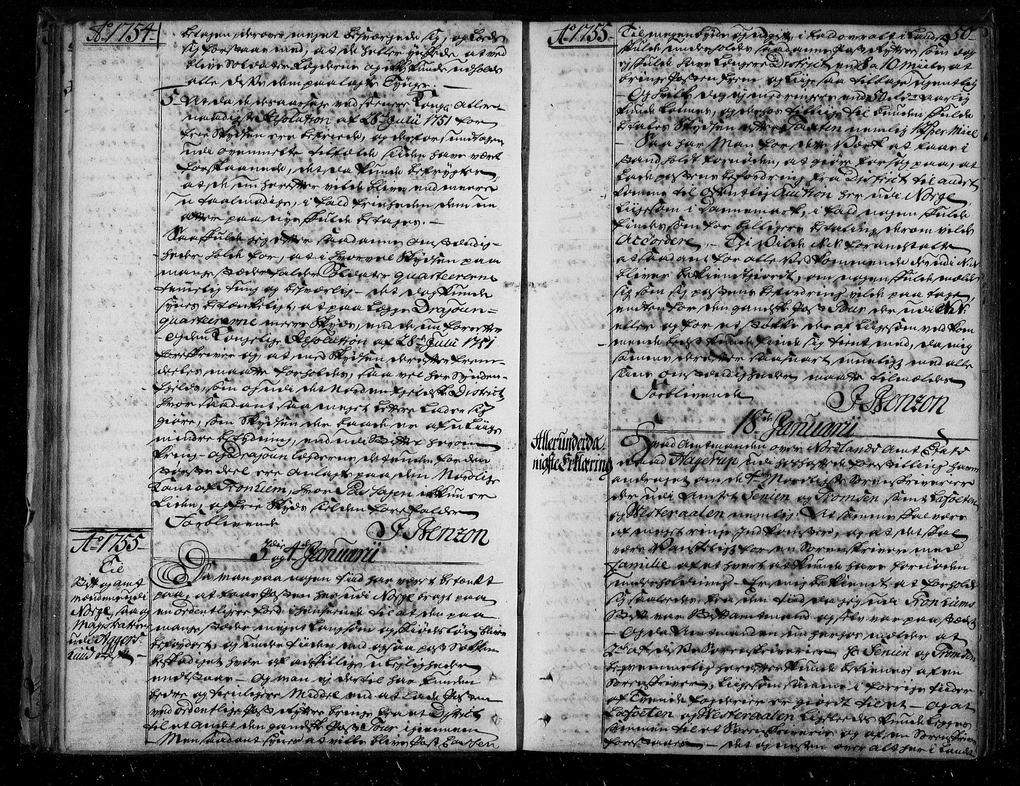 Stattholderembetet 1572-1771, AV/RA-EA-2870/Bf/L0002: Stattholderprotokoll (allmenn kopibok), 1753-1758, p. 49b-50a