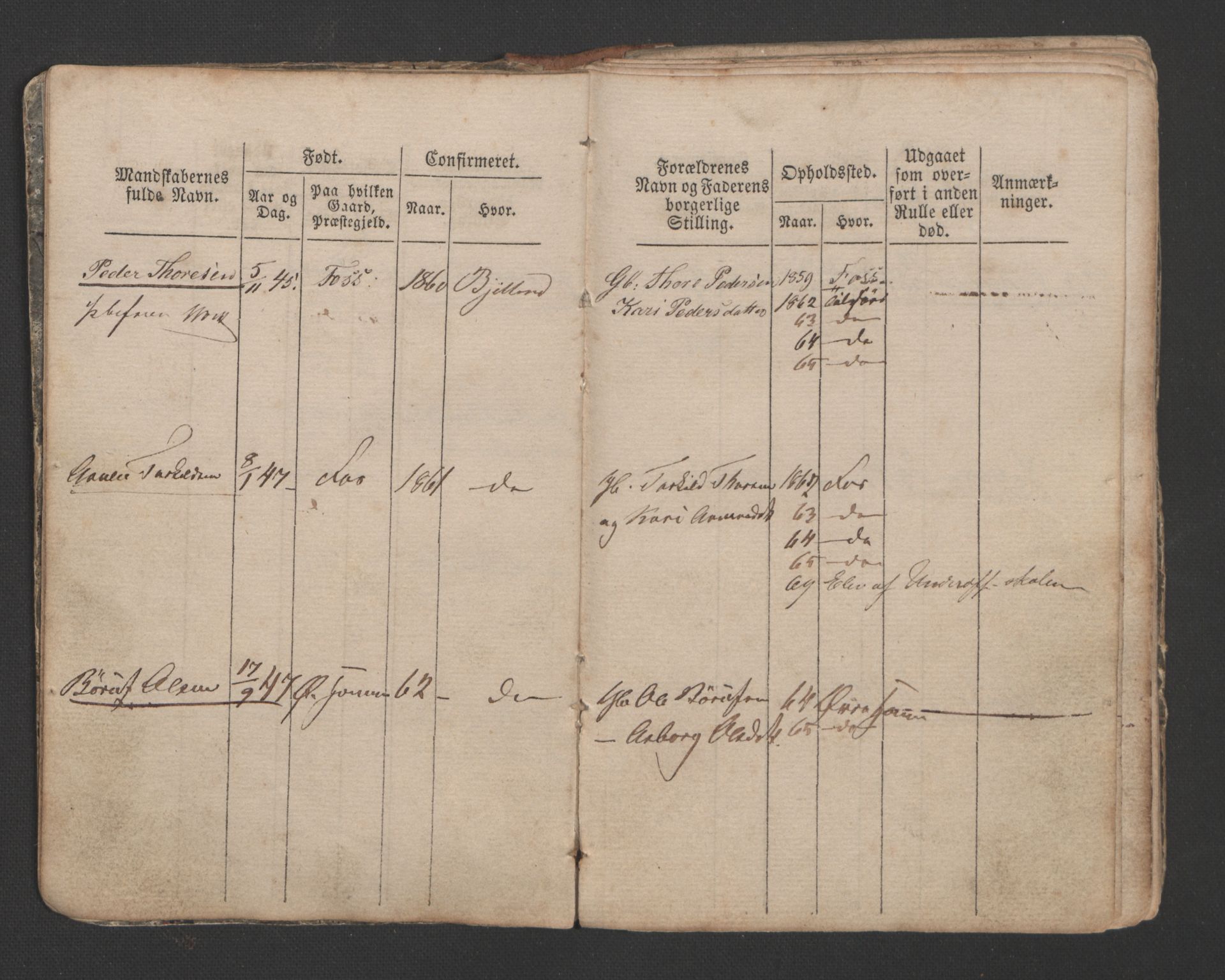 Mandal mønstringskrets, AV/SAK-2031-0016/G/Ga/L0006/0003: Mønstring, Y-38 / Roderulle sjømenn født, 1840-1875, p. 127