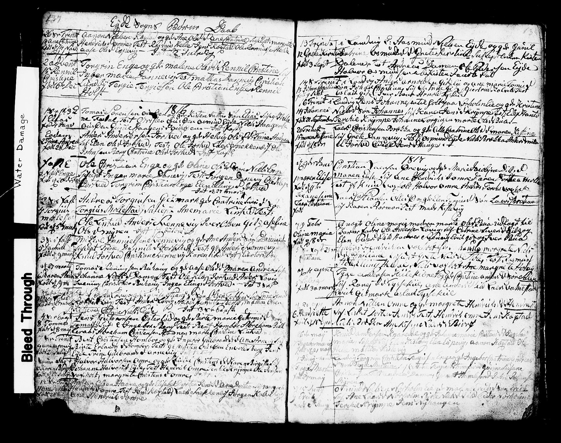 Hommedal sokneprestkontor, AV/SAK-1111-0023/F/Fb/Fbb/L0002: Parish register (copy) no. B 2 /2, 1791-1817, p. 137-138