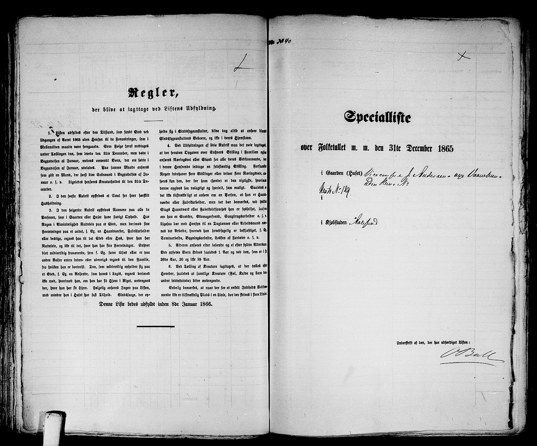 RA, 1865 census for Ålesund, 1865, p. 88