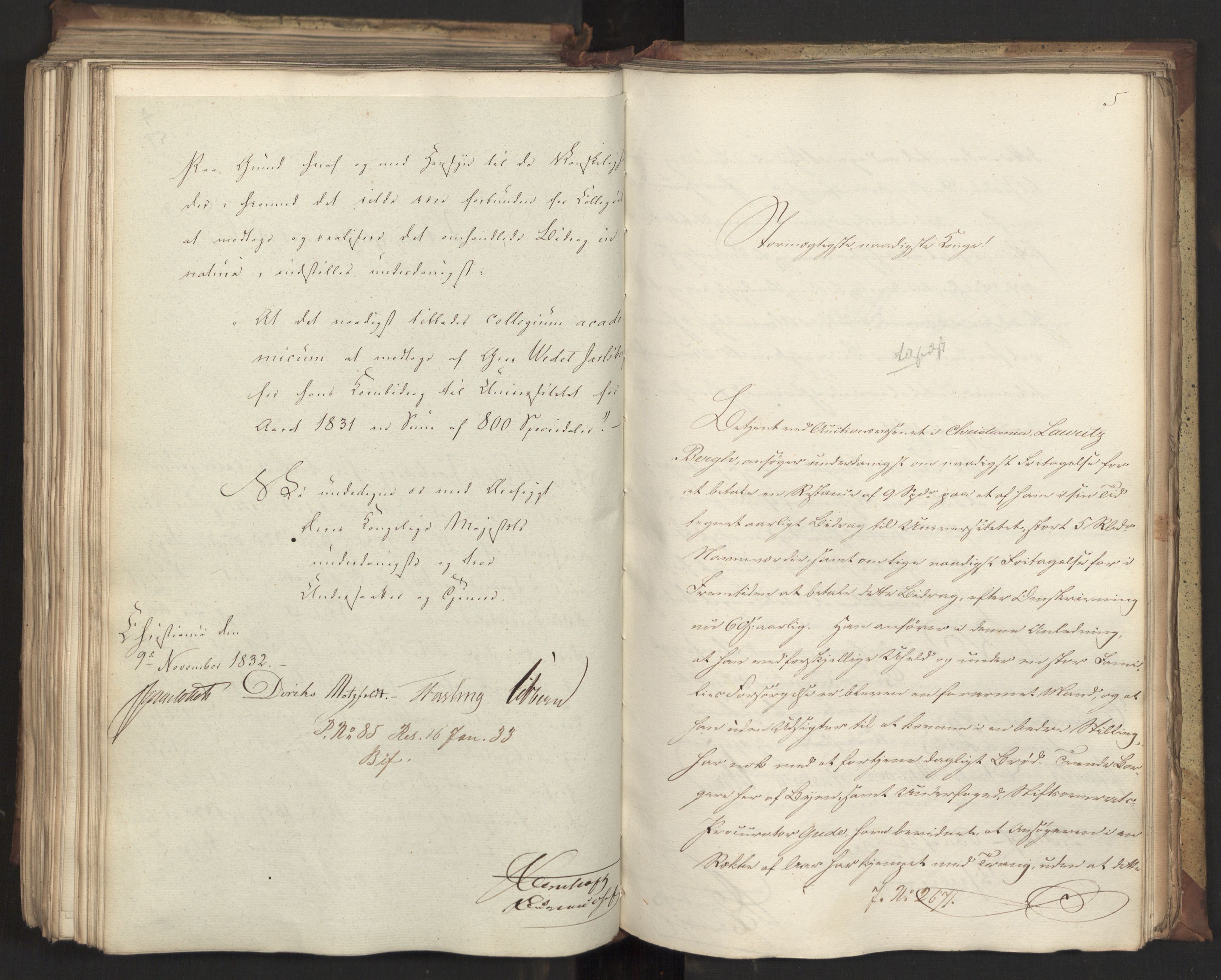 Statsrådsavdelingen i Stockholm, AV/RA-S-1003/D/Da/L0080: Regjeringsinnstillinger nr. 2550-2699, 1832, p. 390