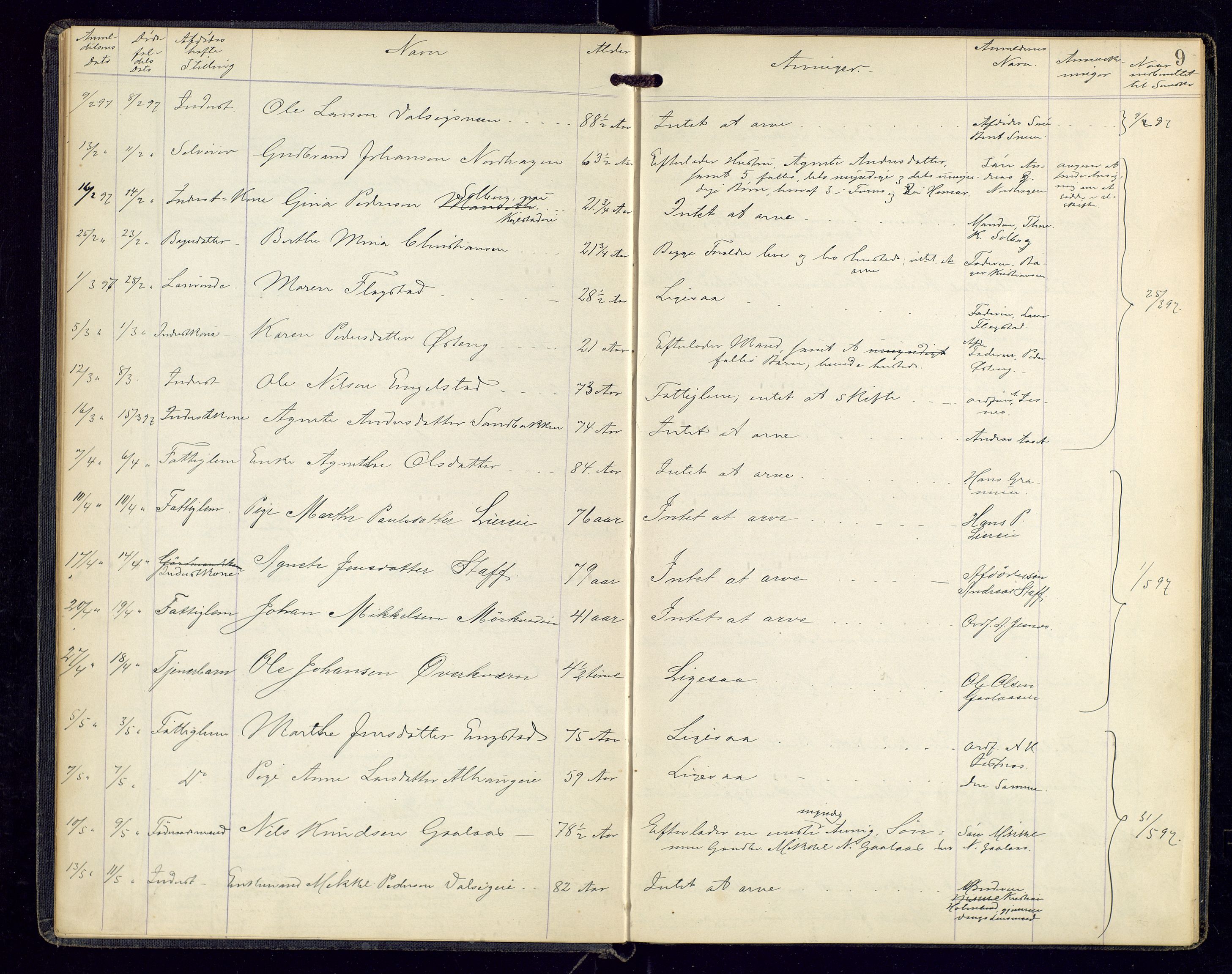 Brumunddal lensmannskontor, AV/SAH-LHR-012/H/Ha/L0001/0001: Dødsfallsprotokoller / Dødsfallsprotokoll, 1895-1913, p. 9