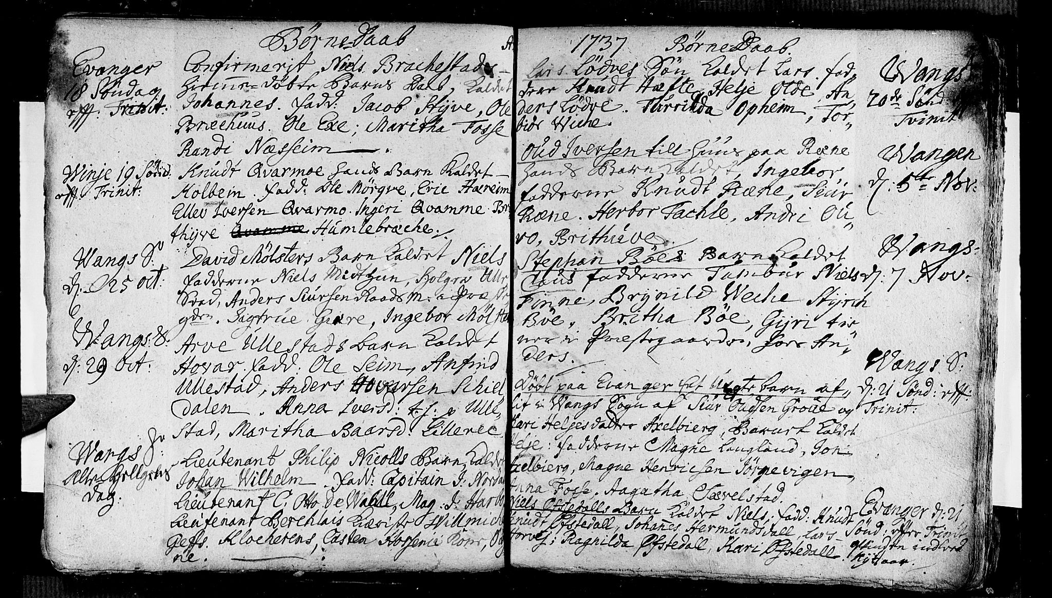 Voss sokneprestembete, SAB/A-79001/H/Haa: Parish register (official) no. A 5, 1736-1743, p. 38