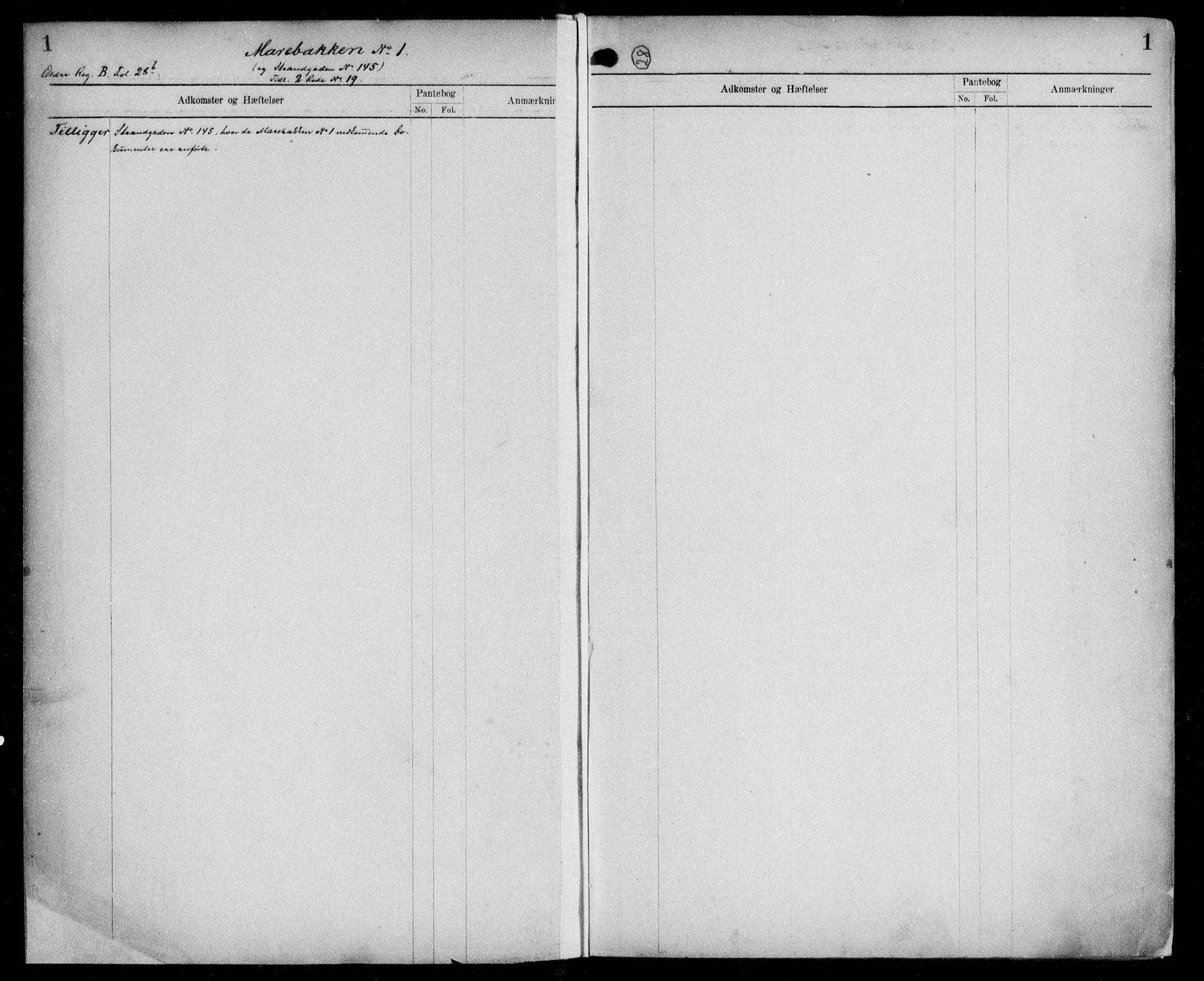 Byfogd og Byskriver i Bergen, SAB/A-3401/03/03AdD/L0032: Mortgage register no. A.d.D.32, 1894-1936, p. 1
