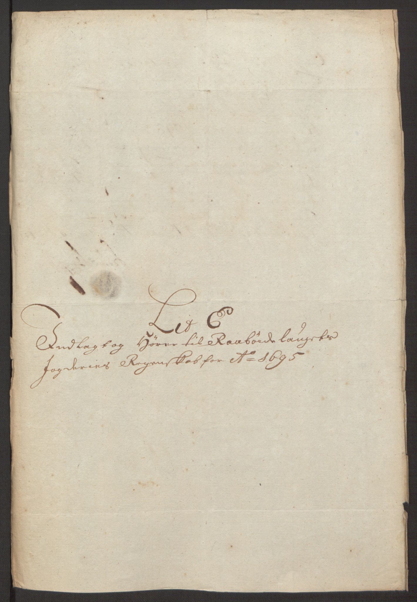 Rentekammeret inntil 1814, Reviderte regnskaper, Fogderegnskap, RA/EA-4092/R40/L2444: Fogderegnskap Råbyggelag, 1693-1696, p. 232