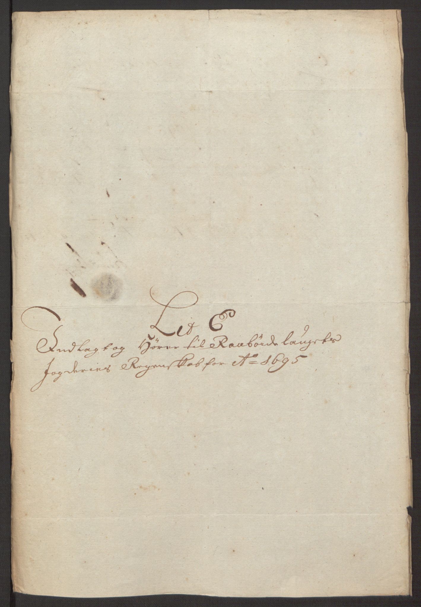 Rentekammeret inntil 1814, Reviderte regnskaper, Fogderegnskap, AV/RA-EA-4092/R40/L2444: Fogderegnskap Råbyggelag, 1693-1696, p. 232