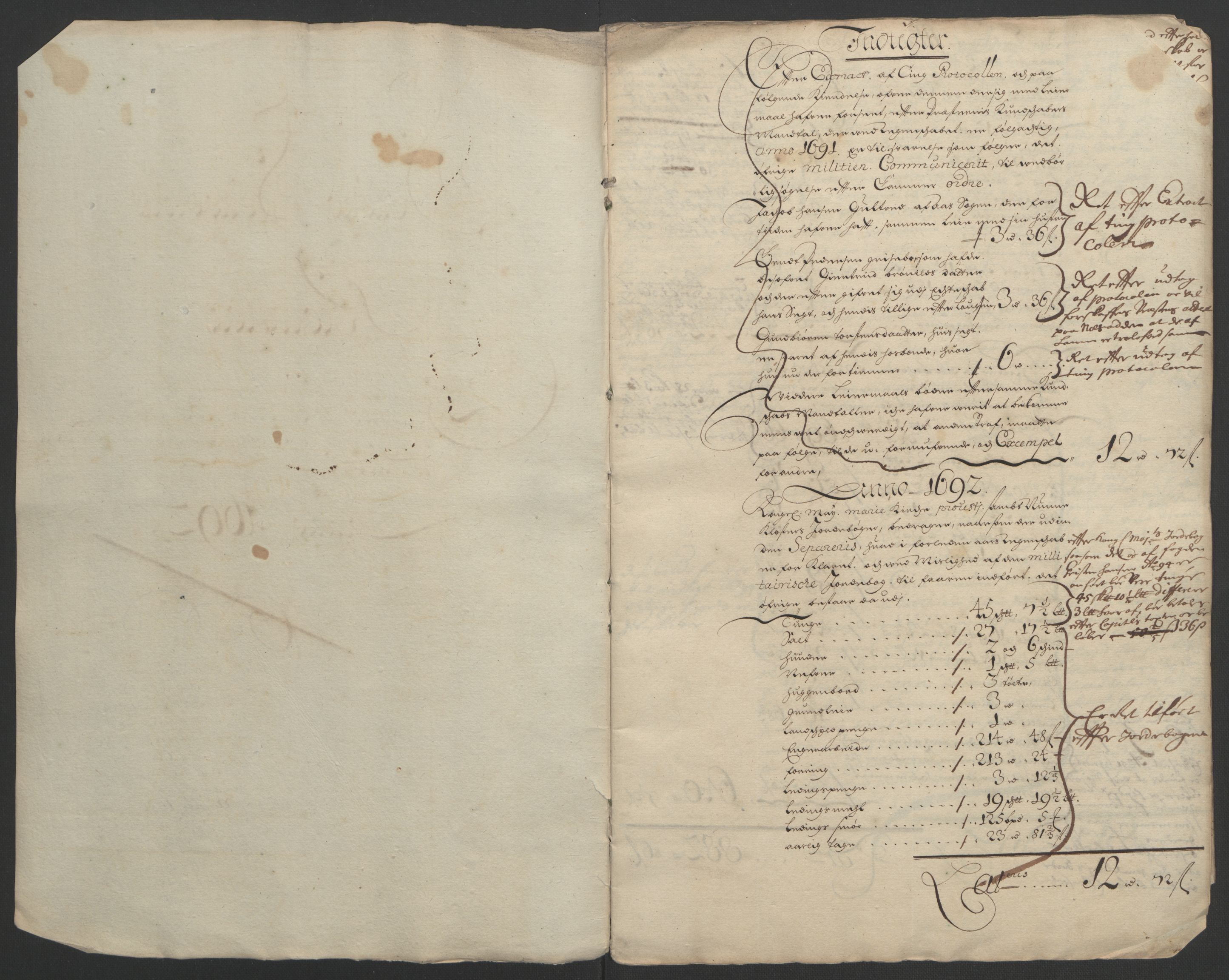 Rentekammeret inntil 1814, Reviderte regnskaper, Fogderegnskap, RA/EA-4092/R09/L0437: Fogderegnskap Follo, 1692-1693, p. 5