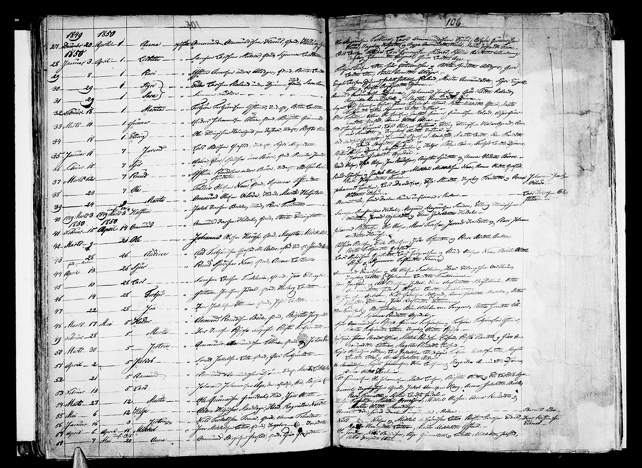 Ullensvang sokneprestembete, SAB/A-78701/H/Haa: Parish register (official) no. A 10, 1825-1853, p. 106