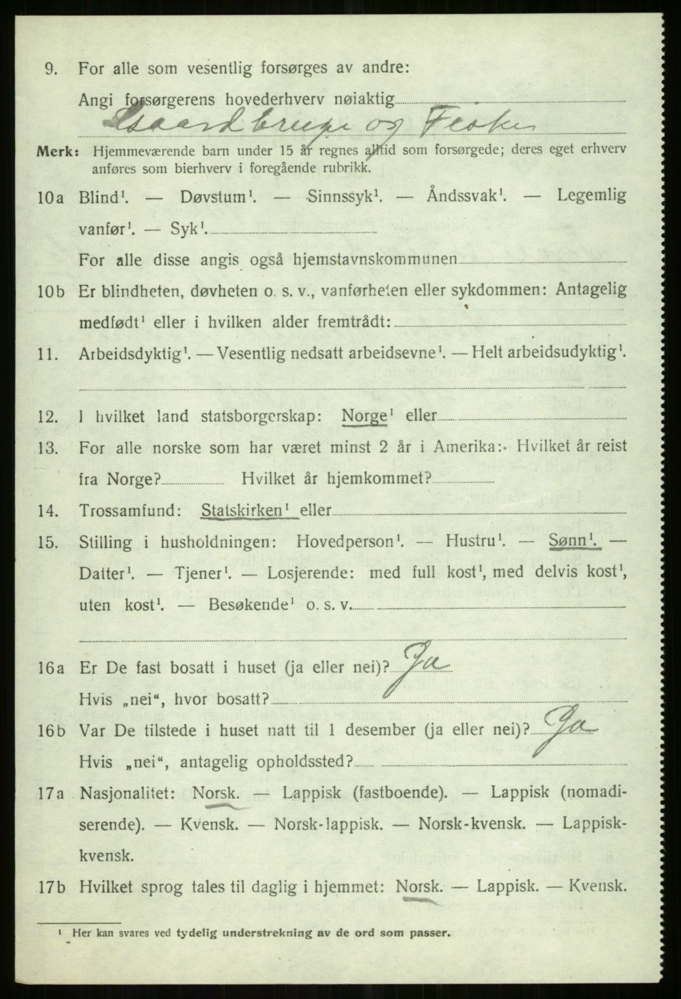 SATØ, 1920 census for Tromsøysund, 1920, p. 12471