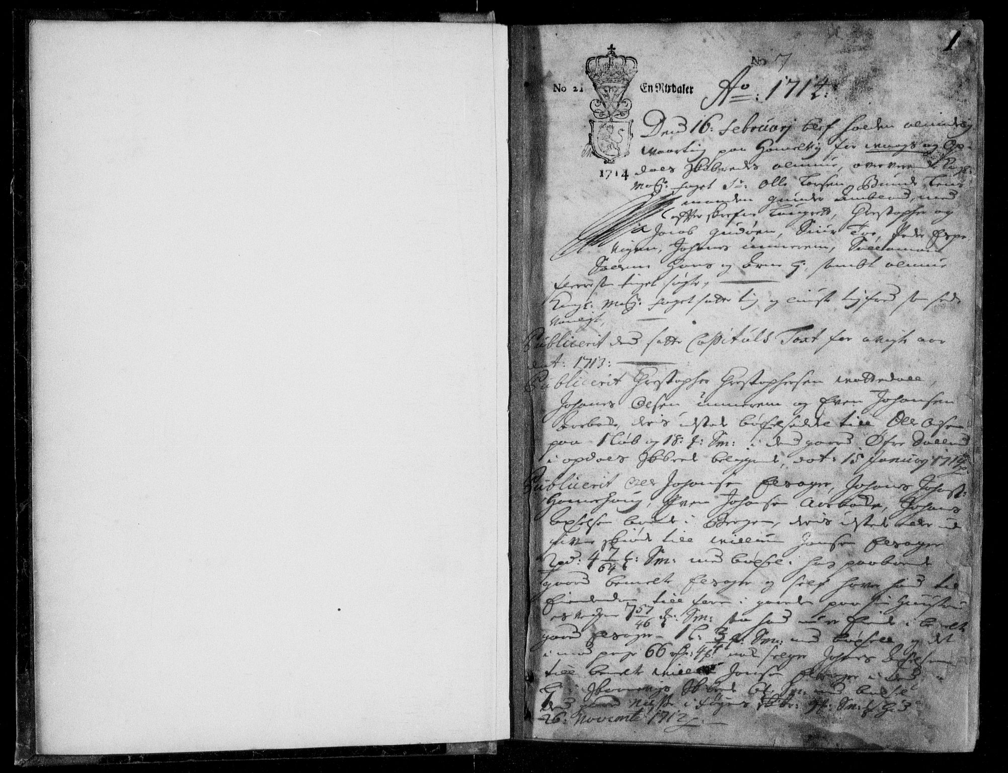 Sunnhordland sorenskrivar, SAB/A-2401/1/F/Faa/L0031: Tingbøker, 1714-1716, p. 0b-1a