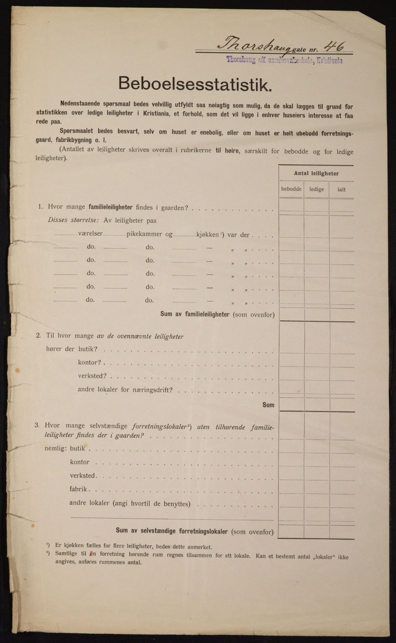OBA, Municipal Census 1912 for Kristiania, 1912, p. 114982
