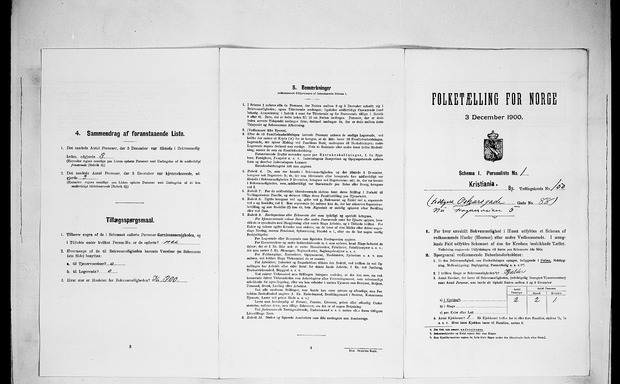 SAO, 1900 census for Kristiania, 1900, p. 25655