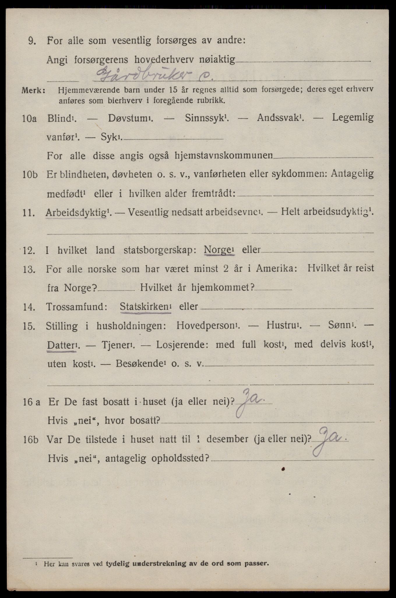 SAKO, 1920 census for Nissedal, 1920, p. 3498